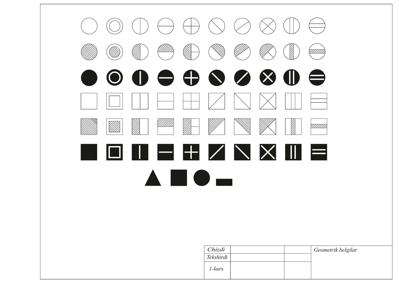 Geometrik belgilar