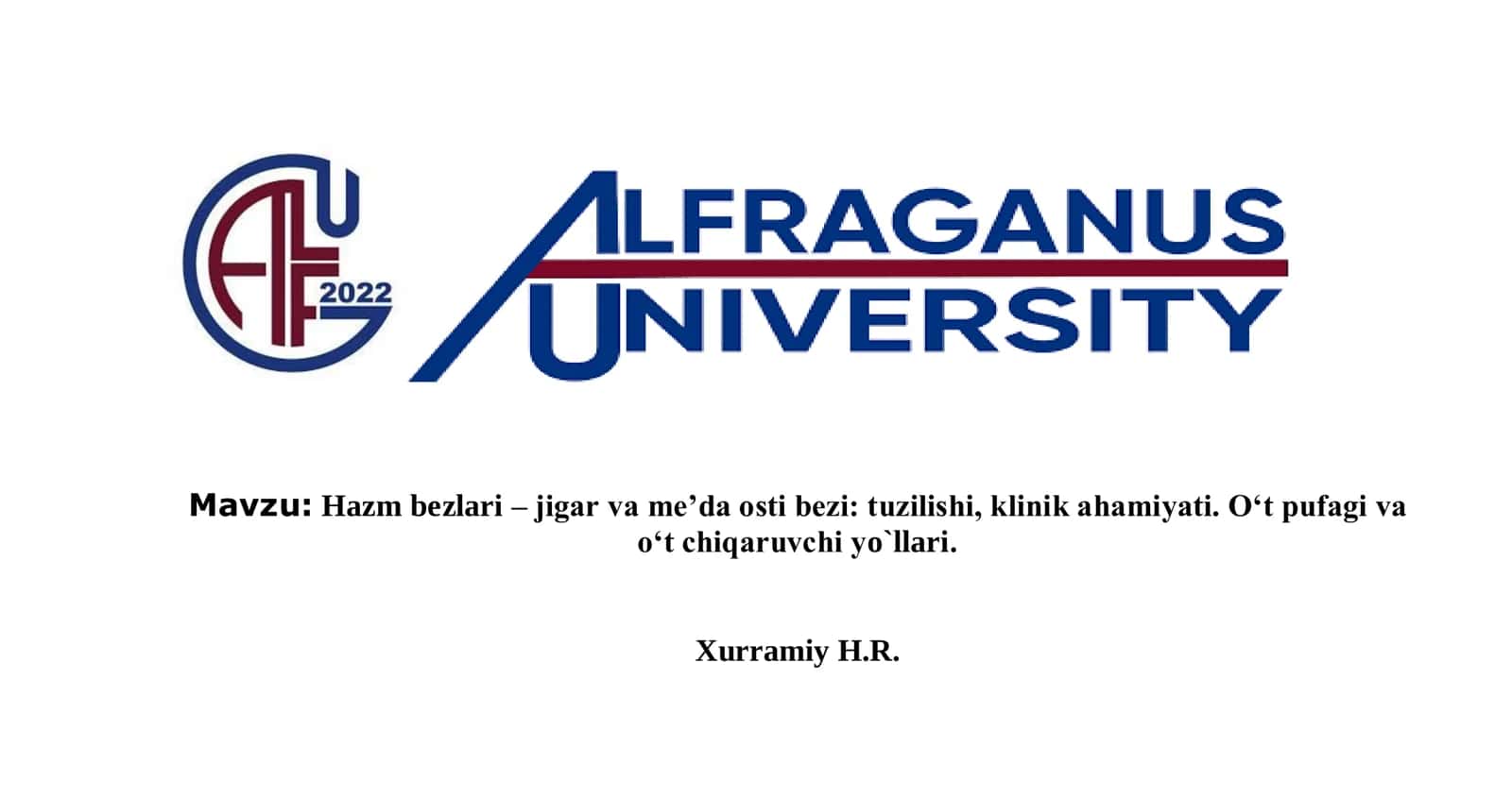 Hazm.Jigar va oʻt yoʻllari