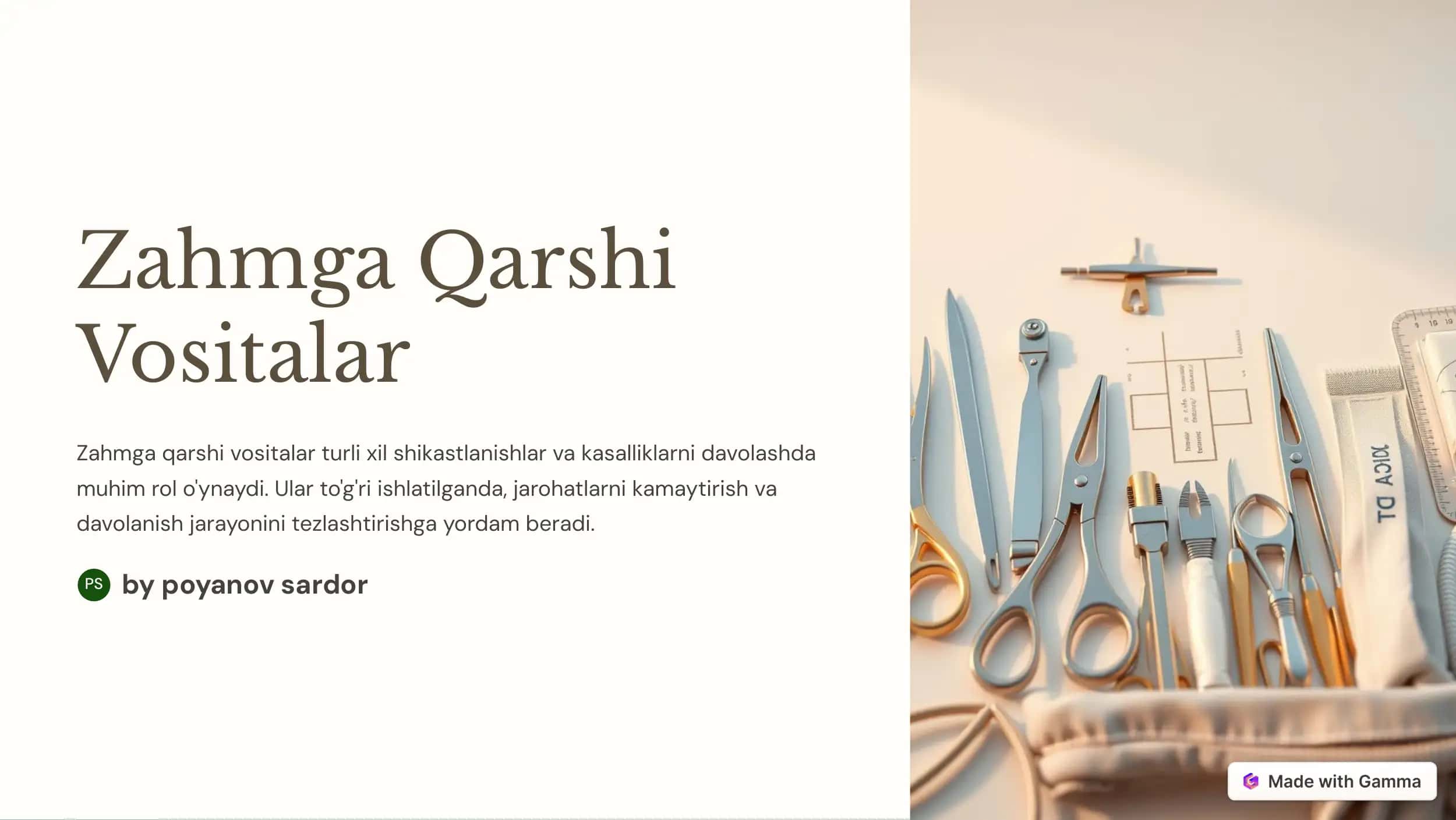 Zahmga Qarshi Vositalar