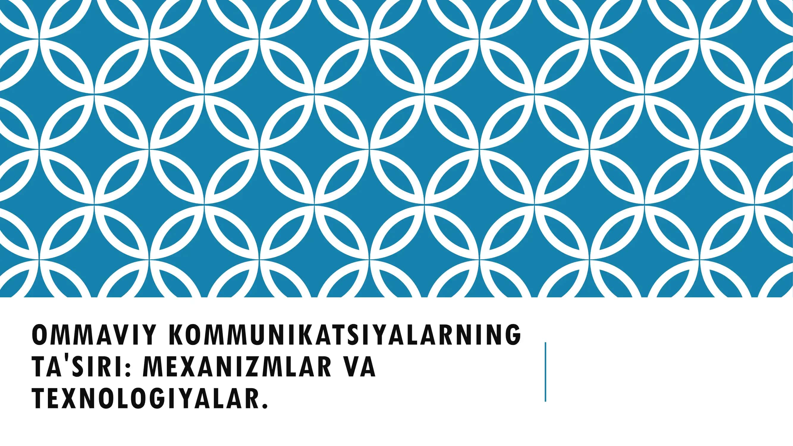 Ommaviy kommunikatsiyalarning ta'siri: Mekanizmlar va texnologiyalar