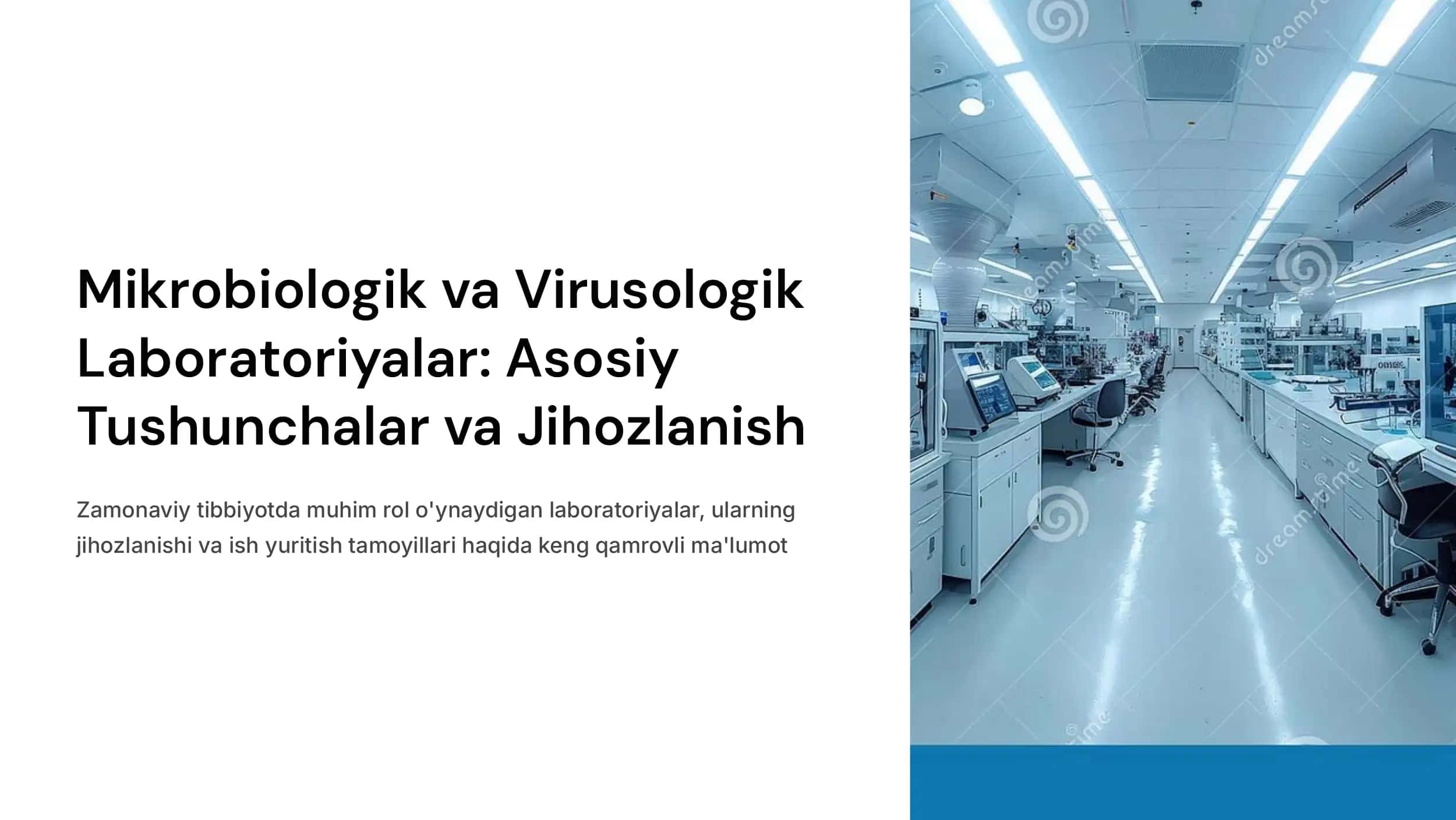 Mikrobiologik, virusologik laboratoriyalar va ularni jihozlanishi. Laboratoriyalarda ishlash tartibi va qoidalari. Bakteriyalarni morfologiyasi. Ularning tekshirish usullari.