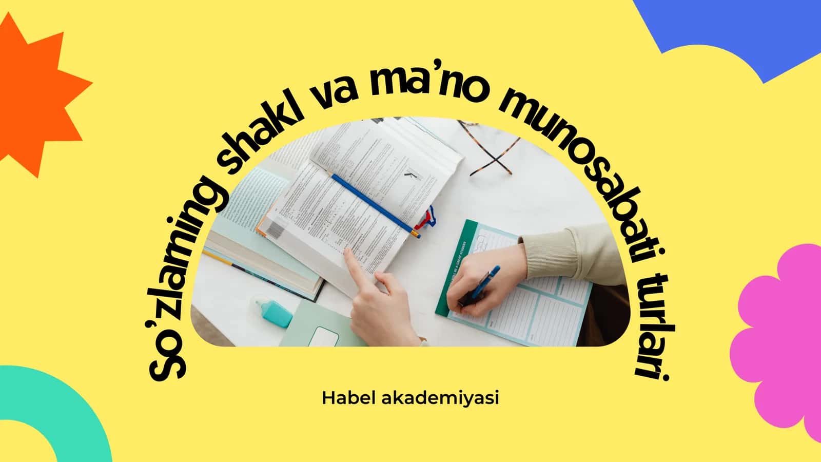 So’zlarning shakl va ma’no munosabati turlari