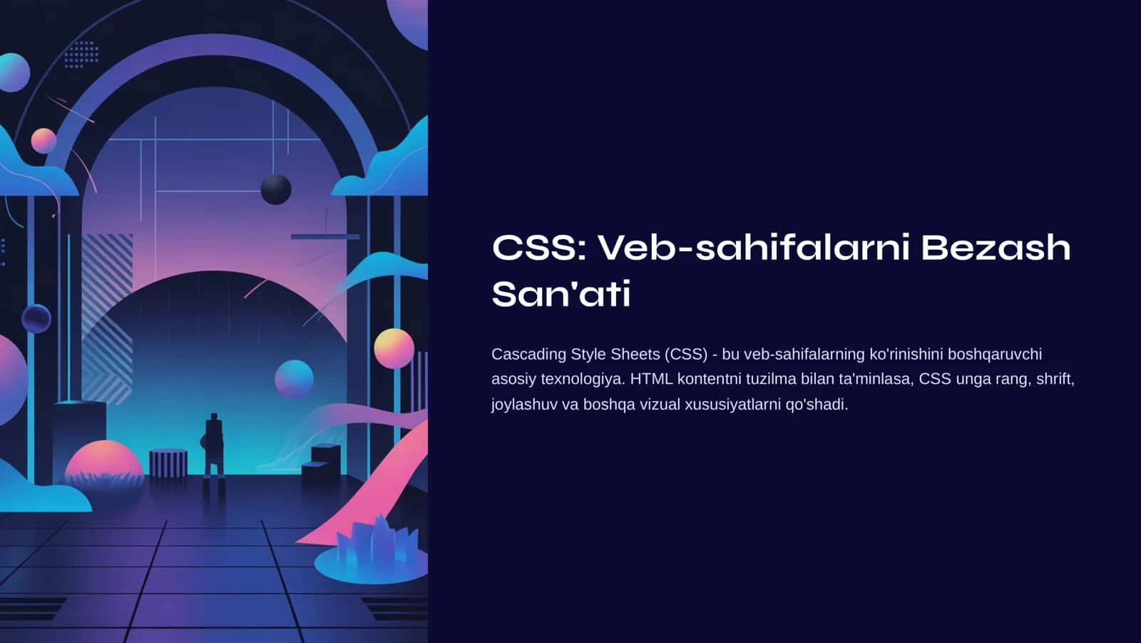 CSS: Veb-sahifalarni Bezash San'ati