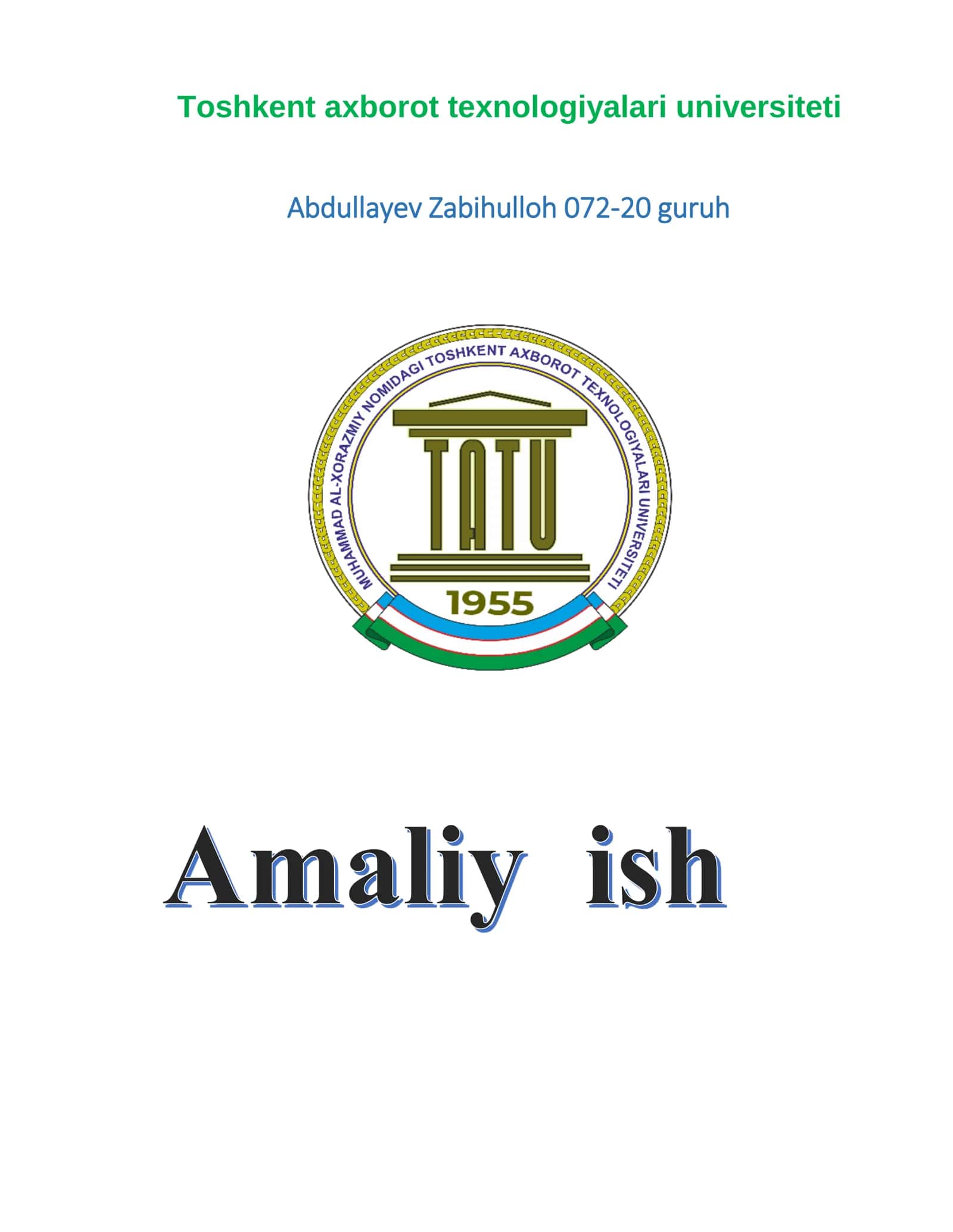 SHIFRLAR turi VA TAHLILI