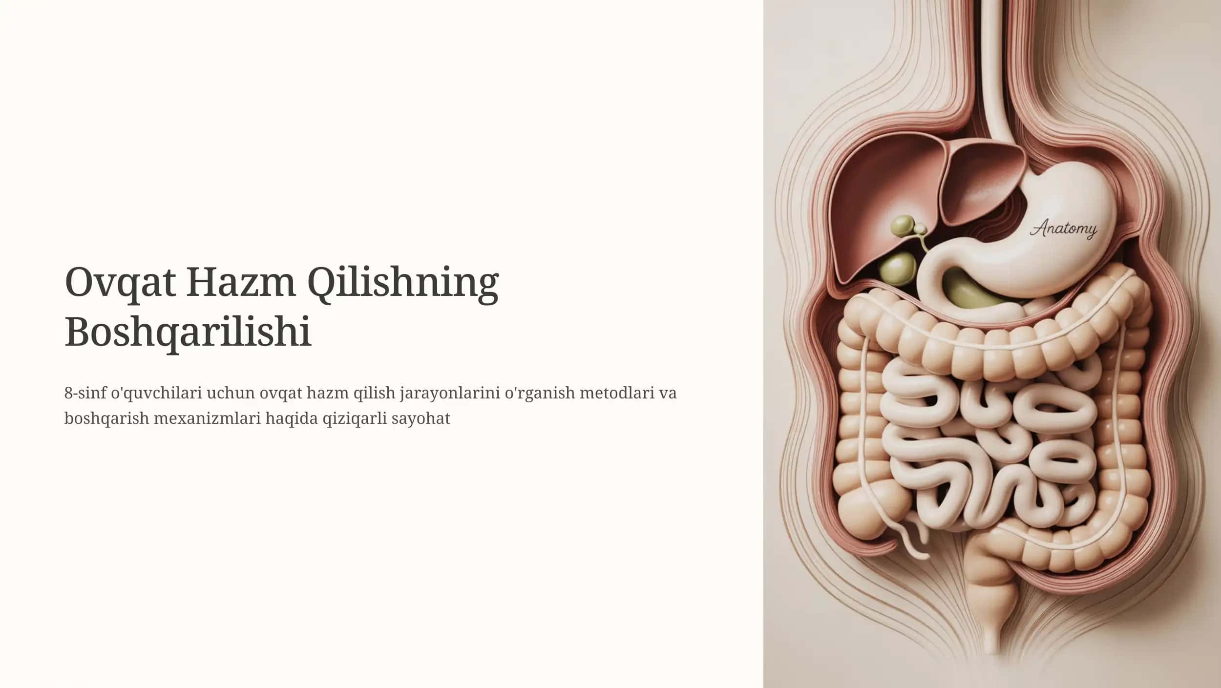 Ovqat Hazm Qilishning Boshqarilishi