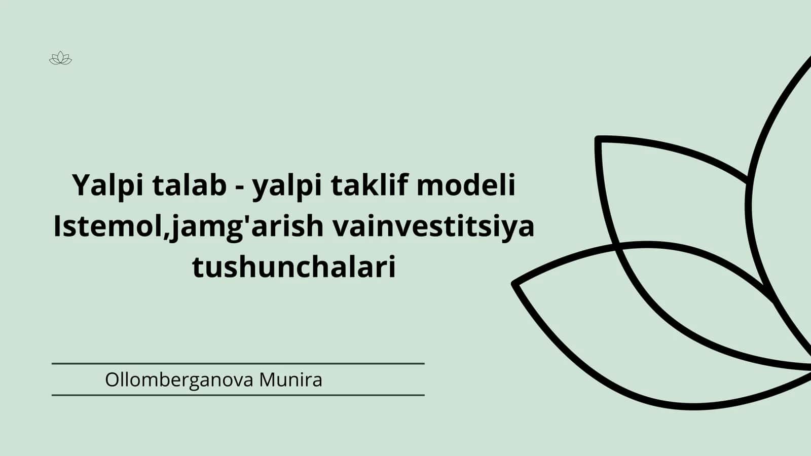 Yalpi talab - yalpi taklif modeli