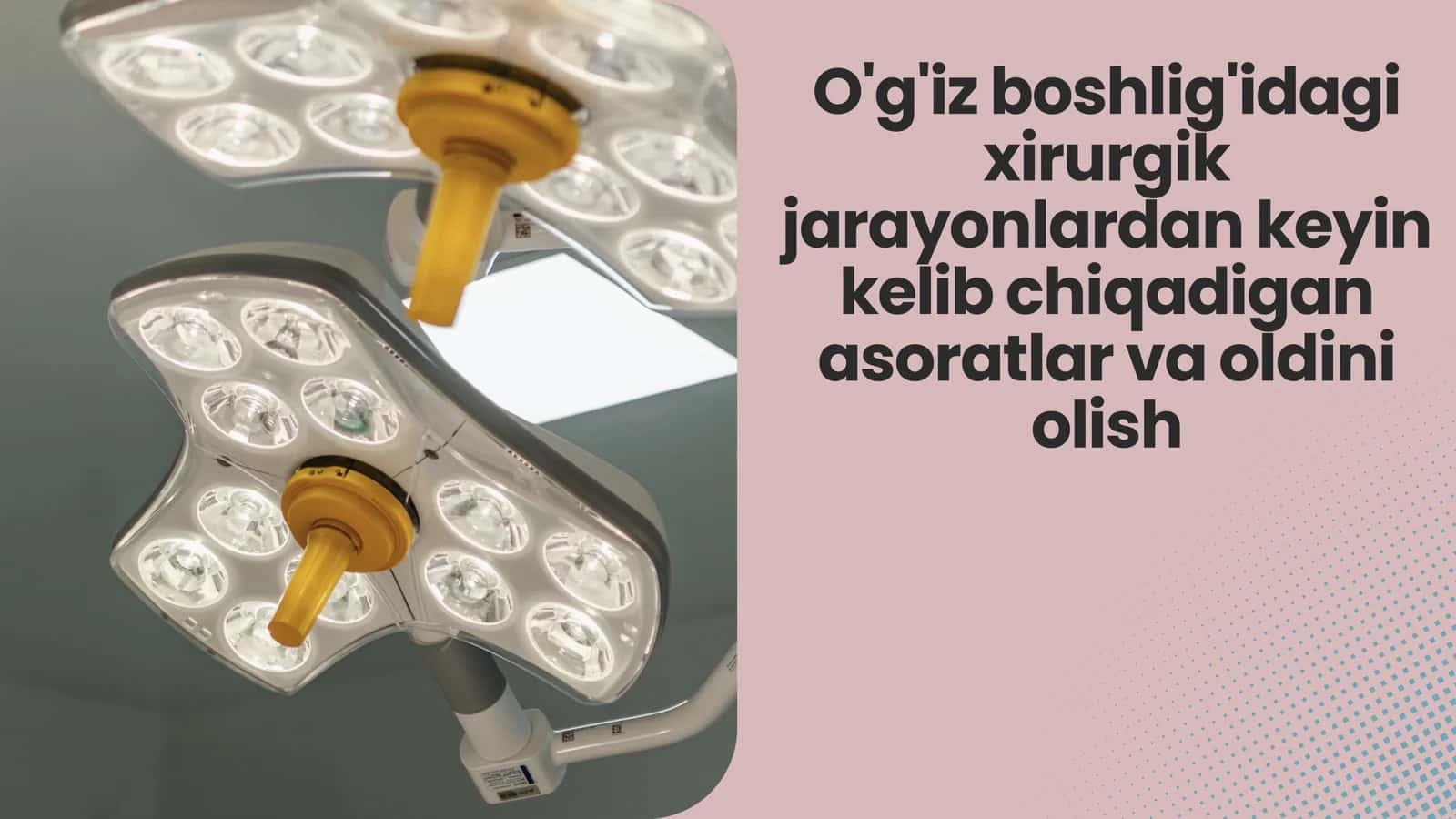 Og'iz bo'shlig'i xururgik jarayon asoratlari