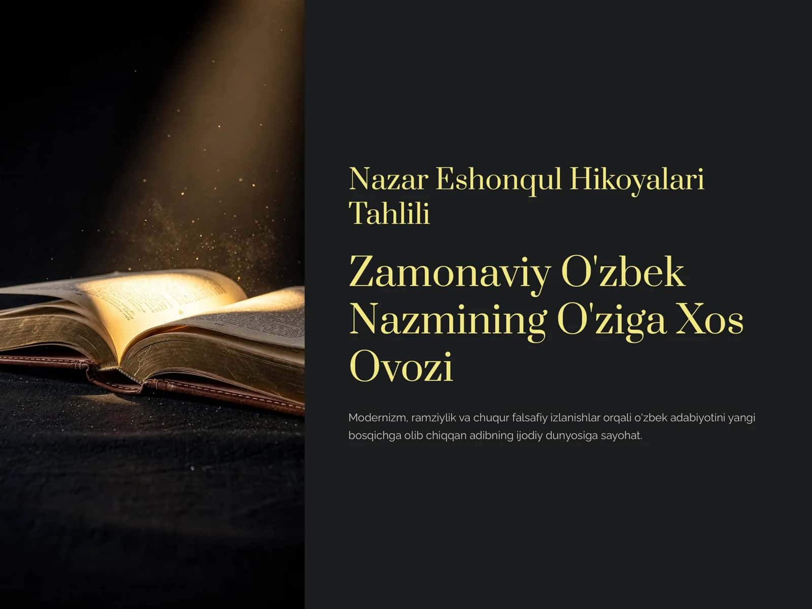 Nazar Eshonqul Hikoyalari