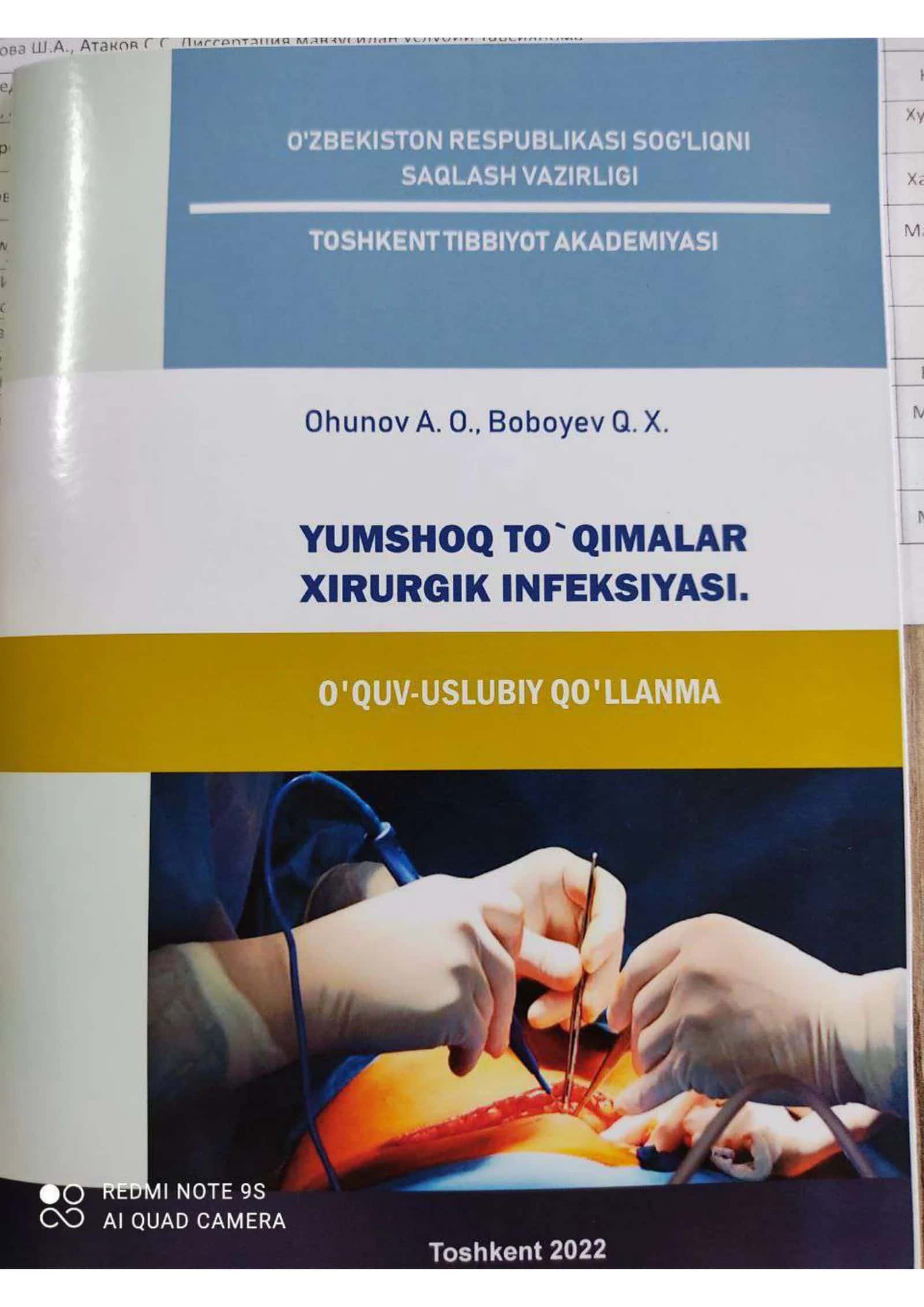 yumshoq to‘qimalarni Xirurgik infeksiyasi