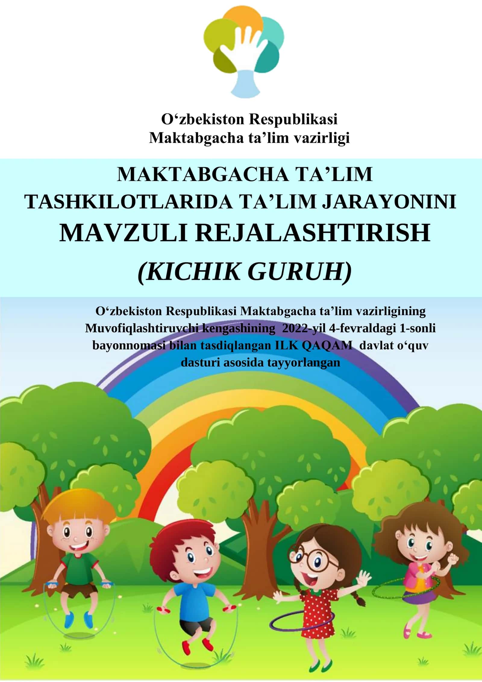 Maktabgacha ta’lim TASHKILOTLARIDA TA’LIM JARAYONINI MAVZULI REJALASHTIRISH