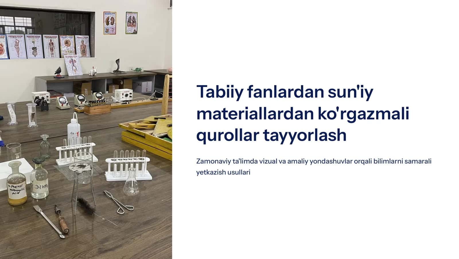Sun'iy materiallardan ko'rgazmali qurollar tayyorlash