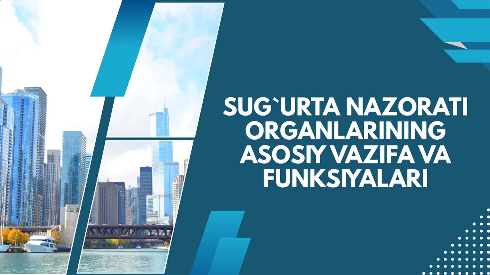 Sug`urta nazorati organlarining asosiy vazifa va funksiyalari
