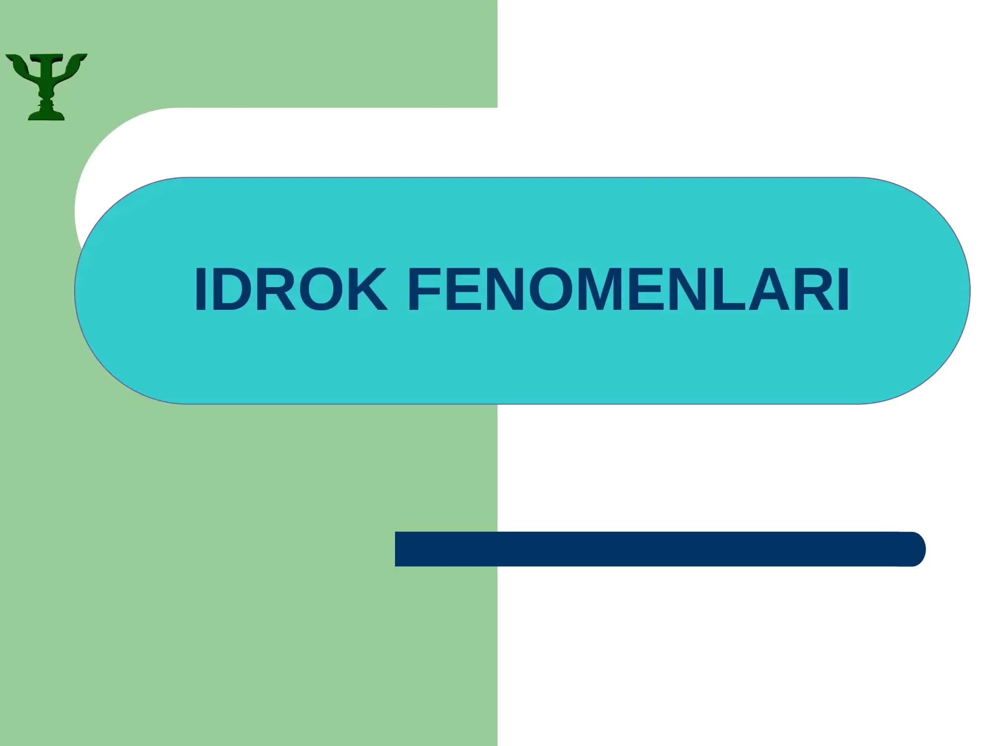 Idrok fenomenlari