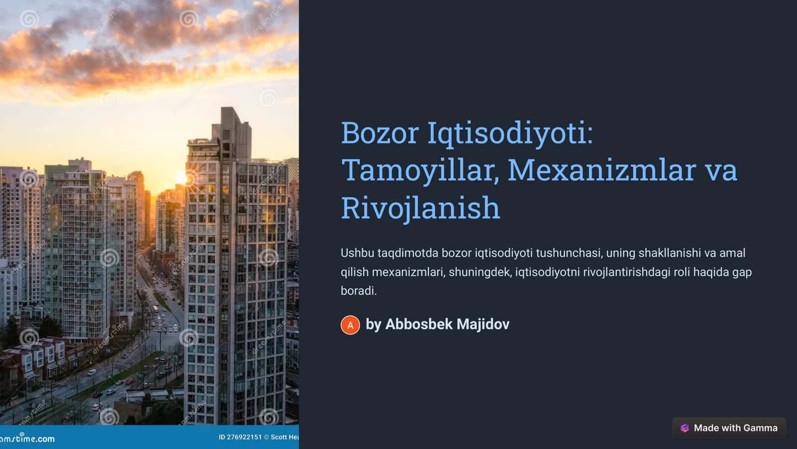 Bozor Iqtisodiyoti