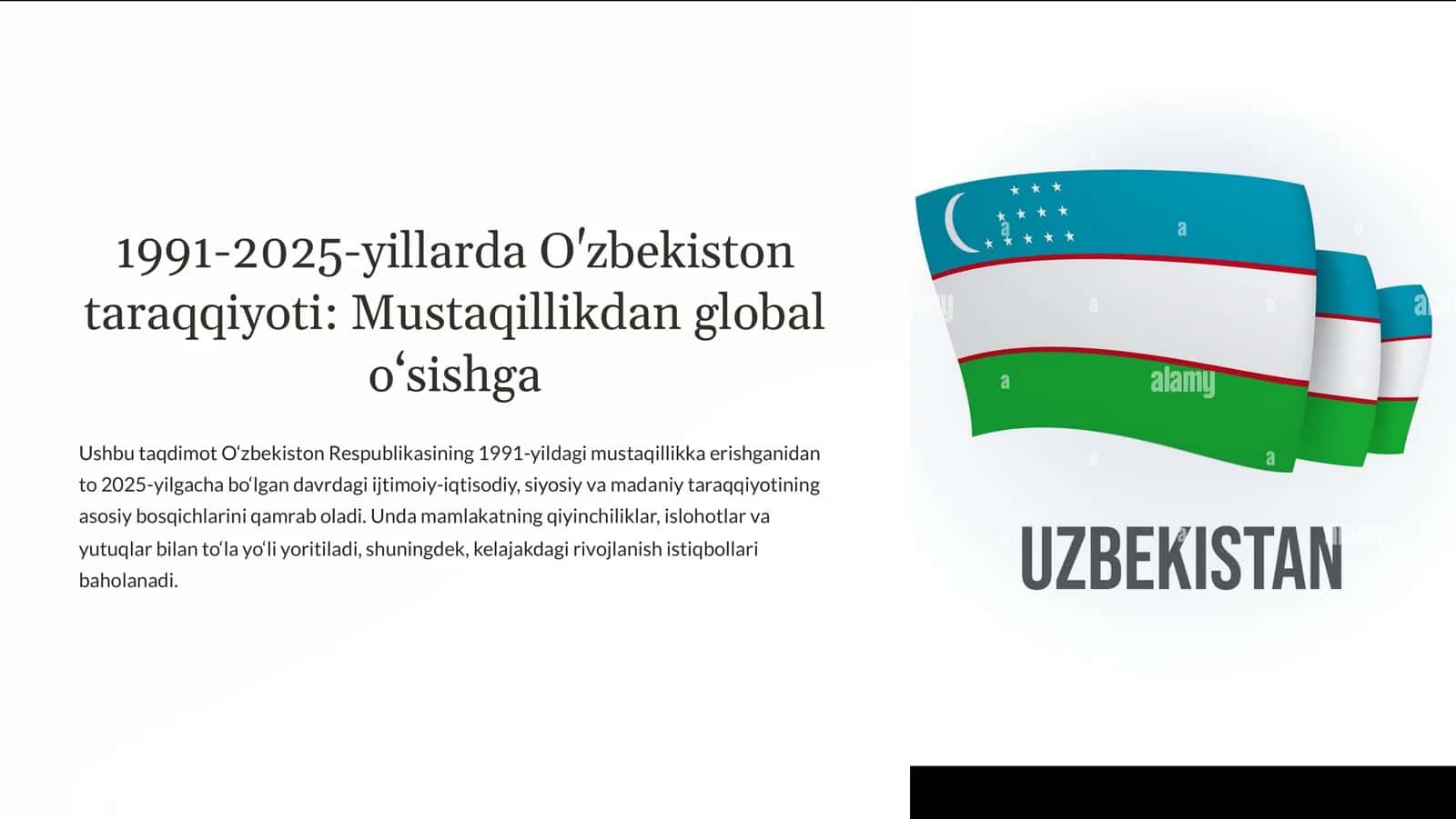 O'zbekiston Mustaqilik Tarixi (1991-2025)