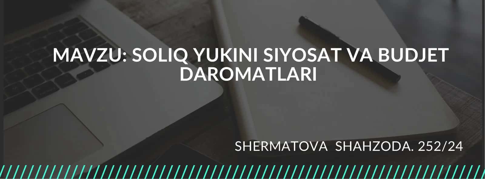 SOLIQ YUKI VA BUDJET DAROMATLARI