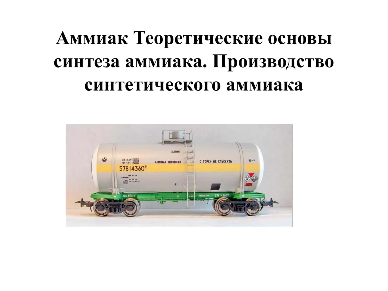 Аммиак Теоретические основы