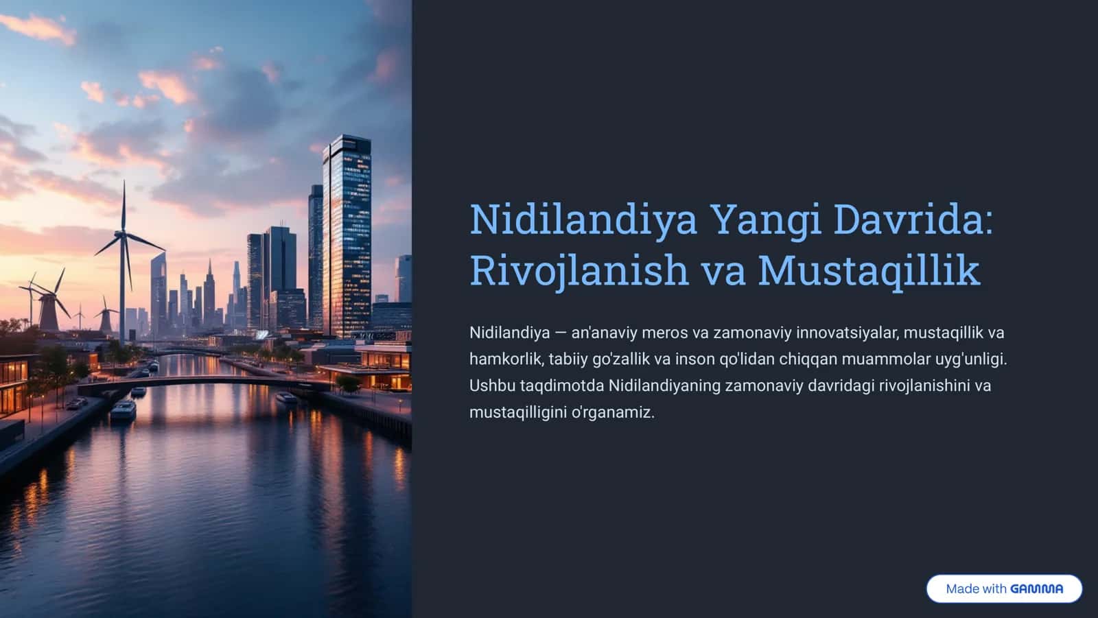 Nidilandiya Yangi Davrida: Rivojlanish va Mustaqillik