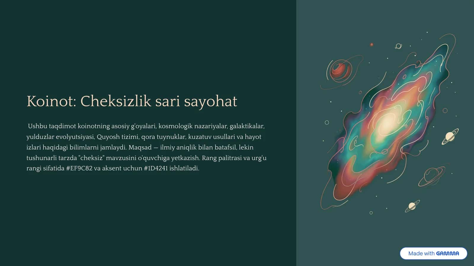 Koinot: Cheksizlik sari sayohat