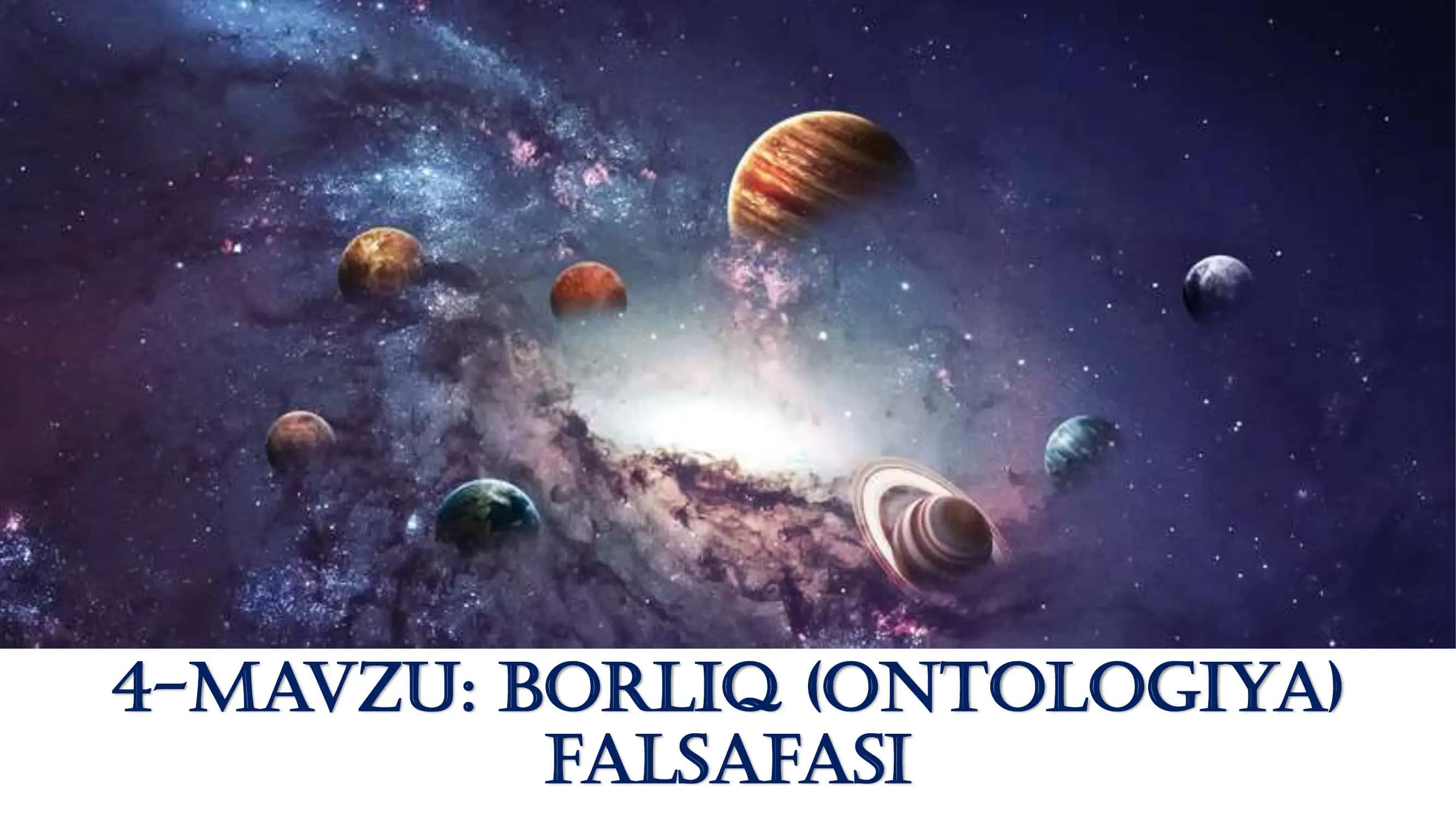 Falsafa Borliq ontologiya ()