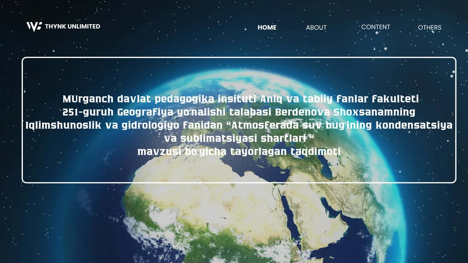 Atmosferada suv bugʻining kondensatsiyasi va sublimatsiyasi shartlari