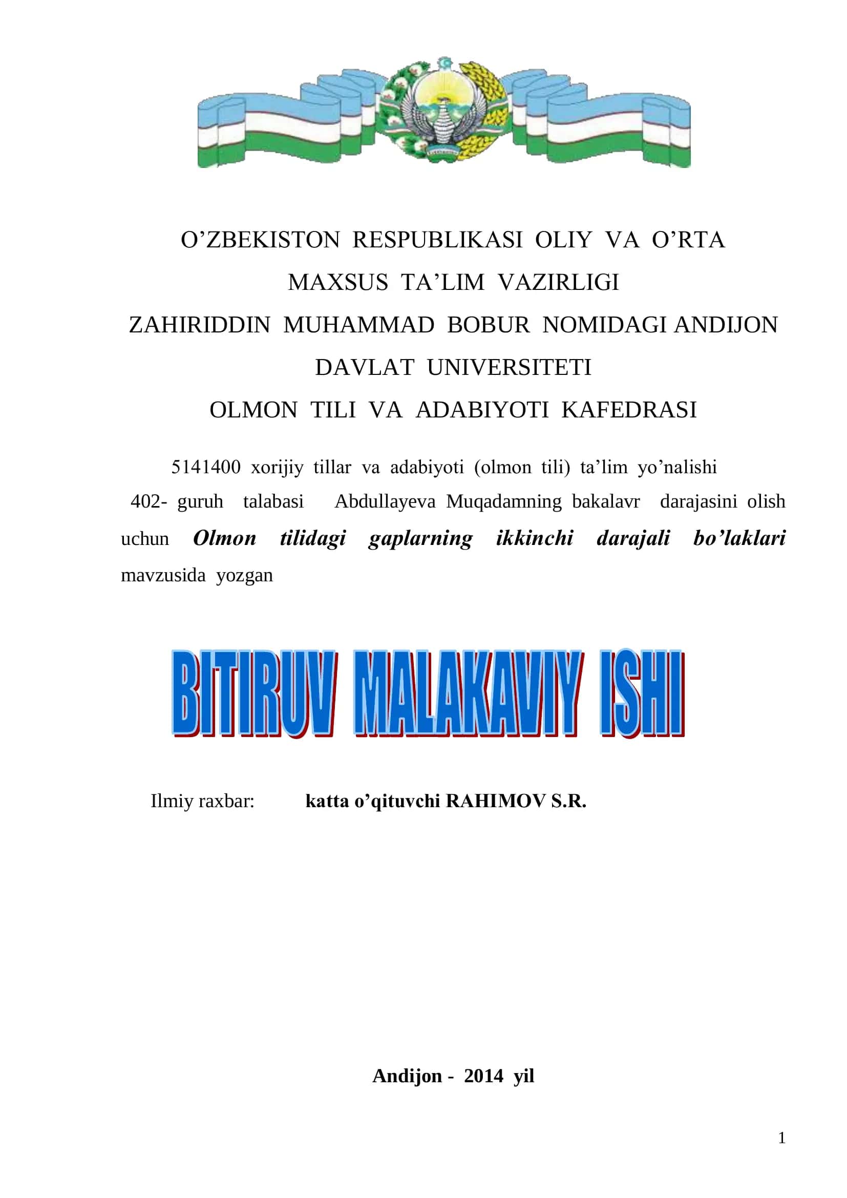 Ilmiy raxbar