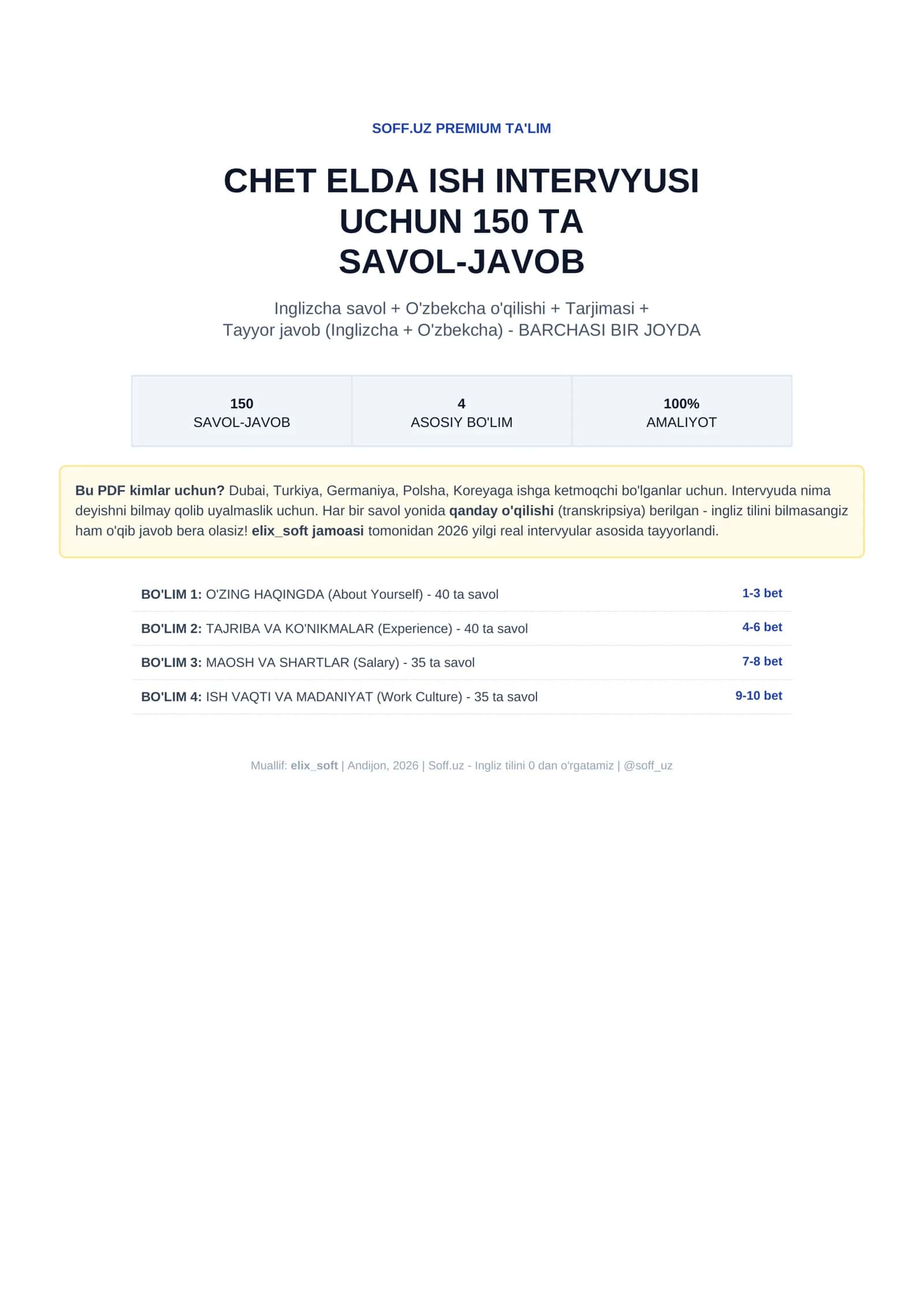 SOFF.UZ PREMIUM TA'LIM