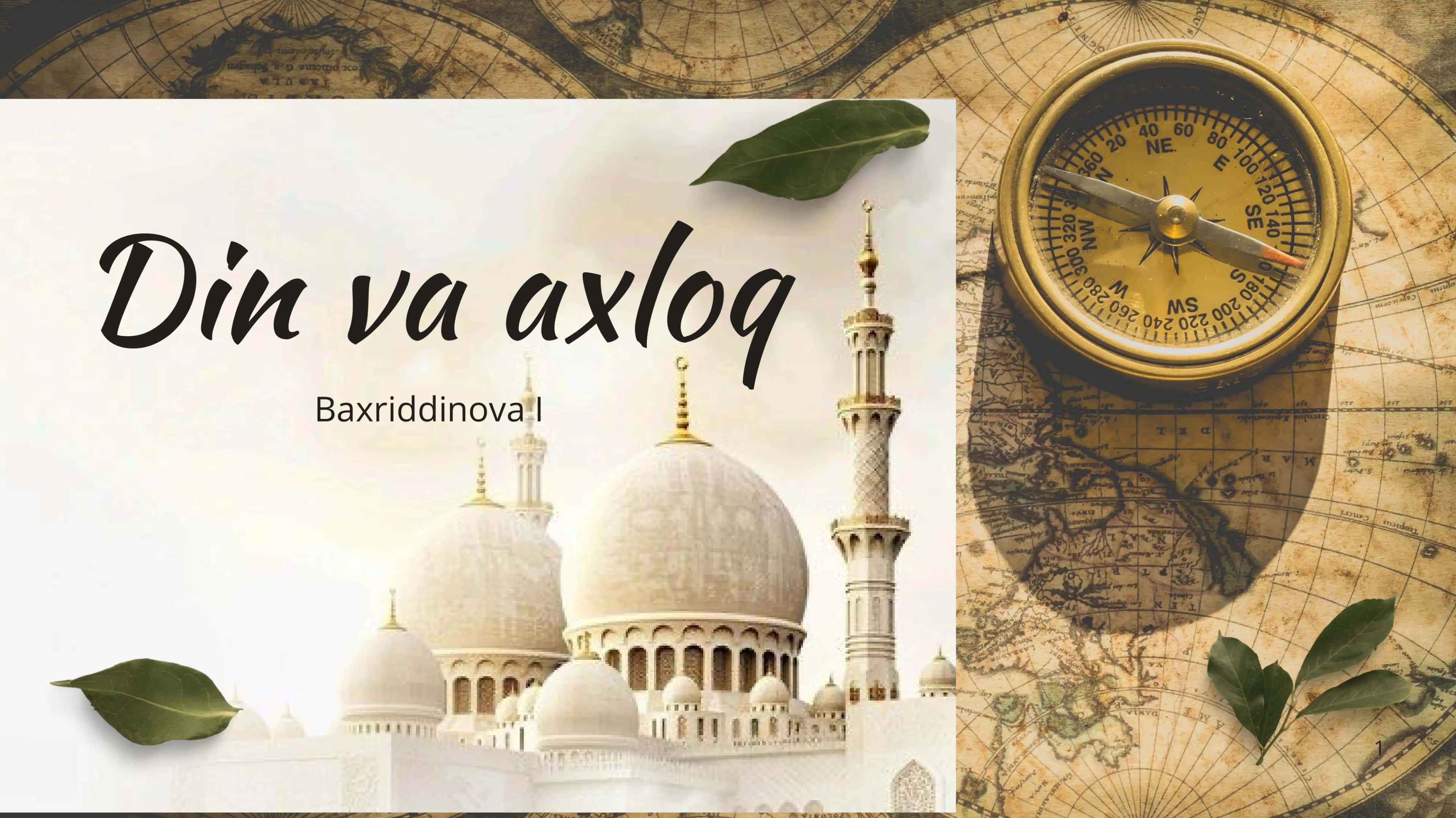Din va axloq