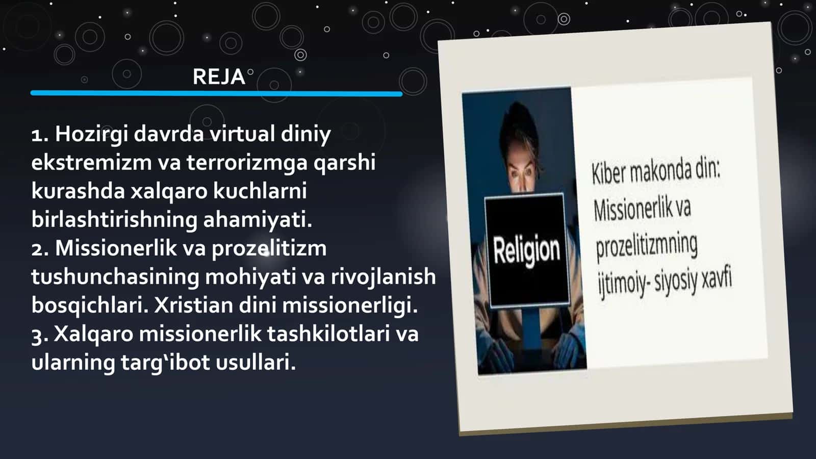 Hozirgi davrda virtual diniy ekstremizm va terrorizmga qarshi kurashda xalqaro kuchlarni birlashtirishning ahamiyati