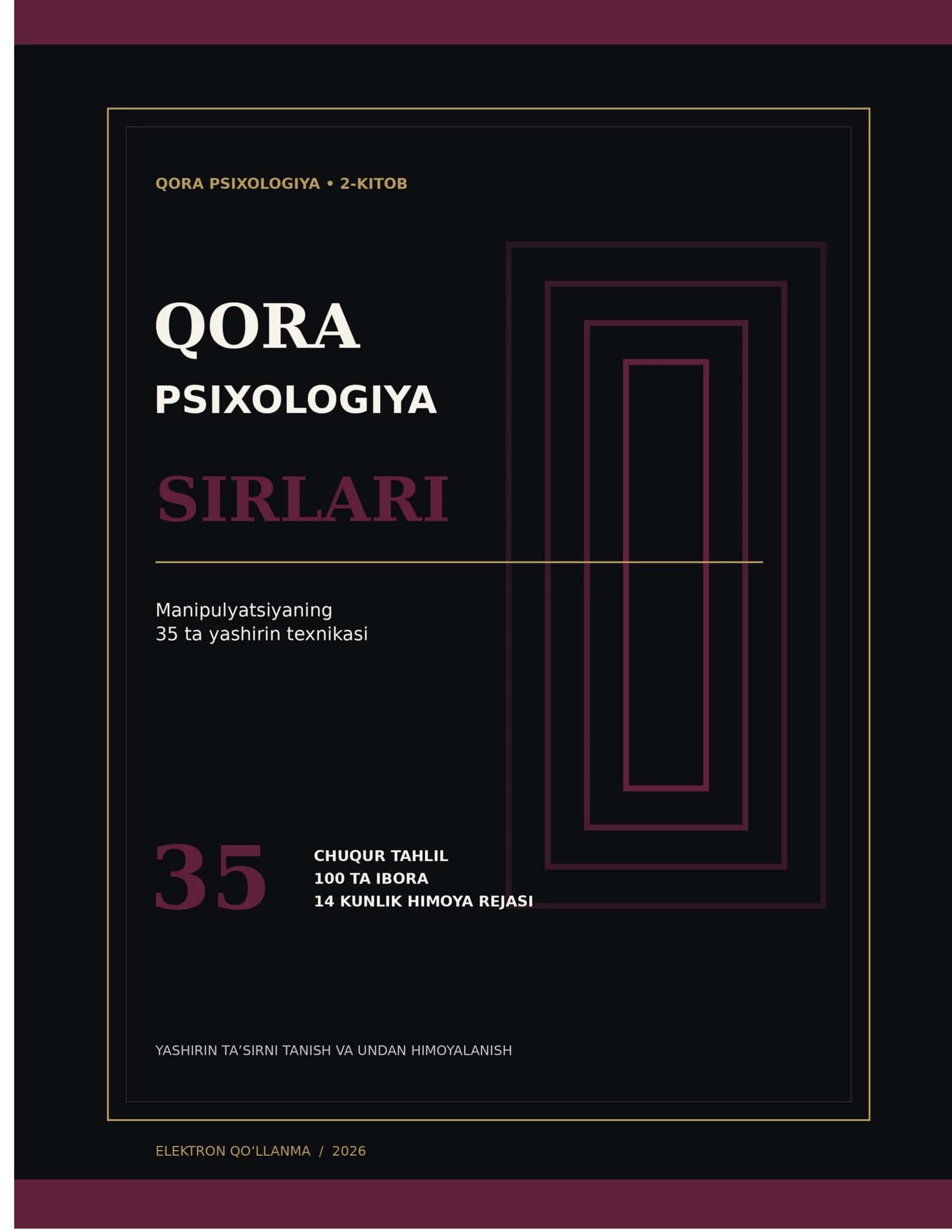 Qora psixologiya sirlari: Manipulyatsiyaning 35 ta yashirin texnikasi