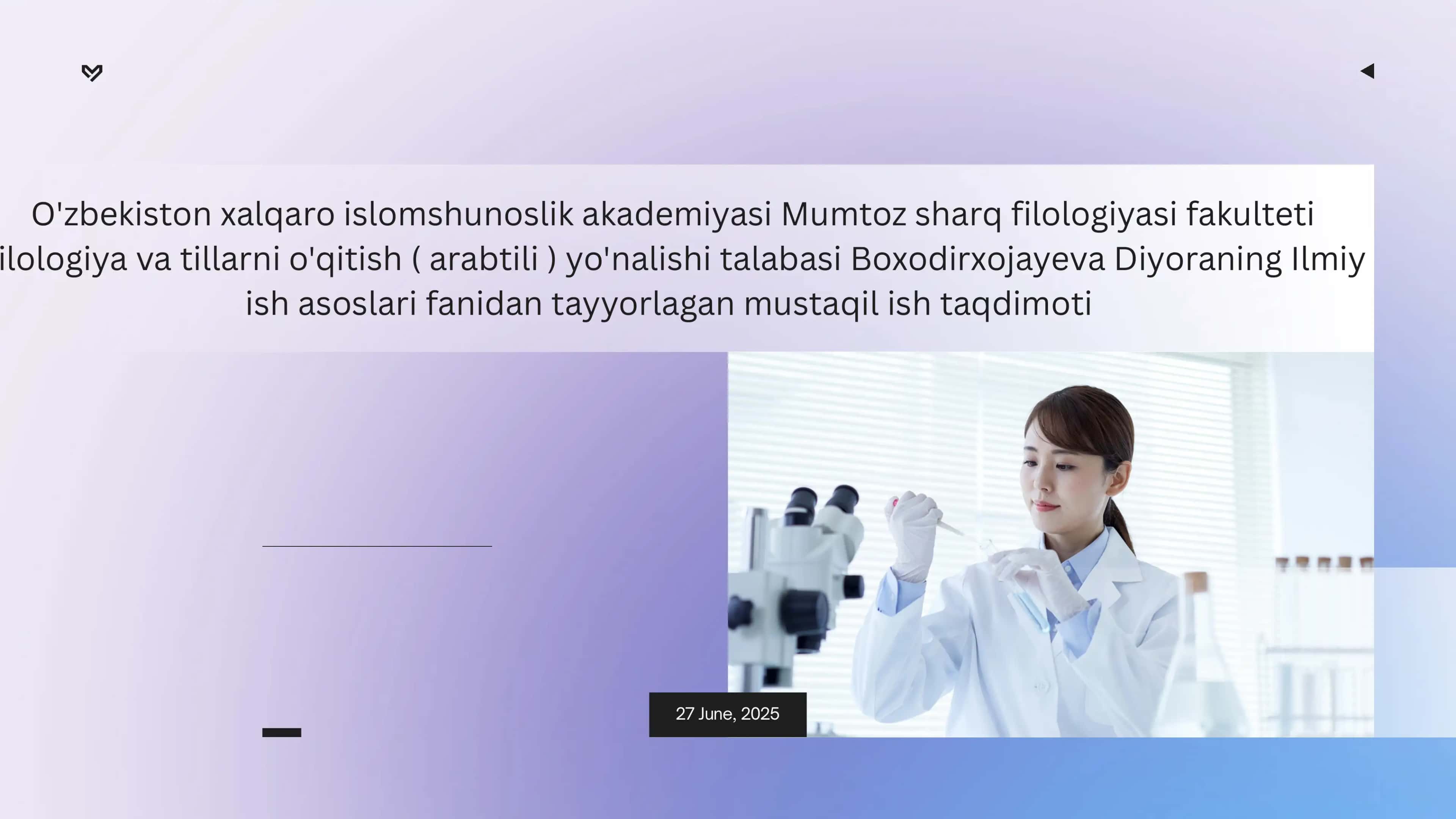 Ilmiy bilishning metodologik asoslari