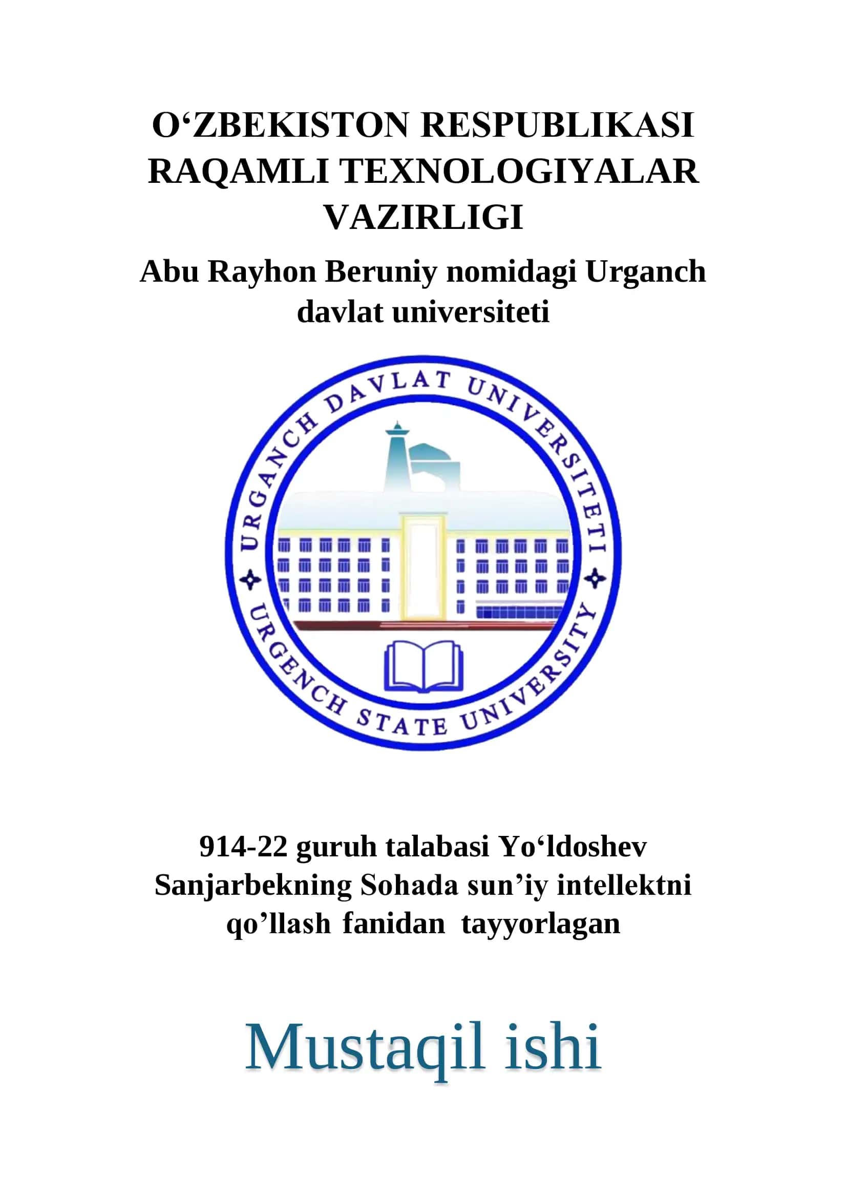 AI YORDAMIDA TA'LIM UCHUN VIZUAL MATERIAL TAYYORLASH