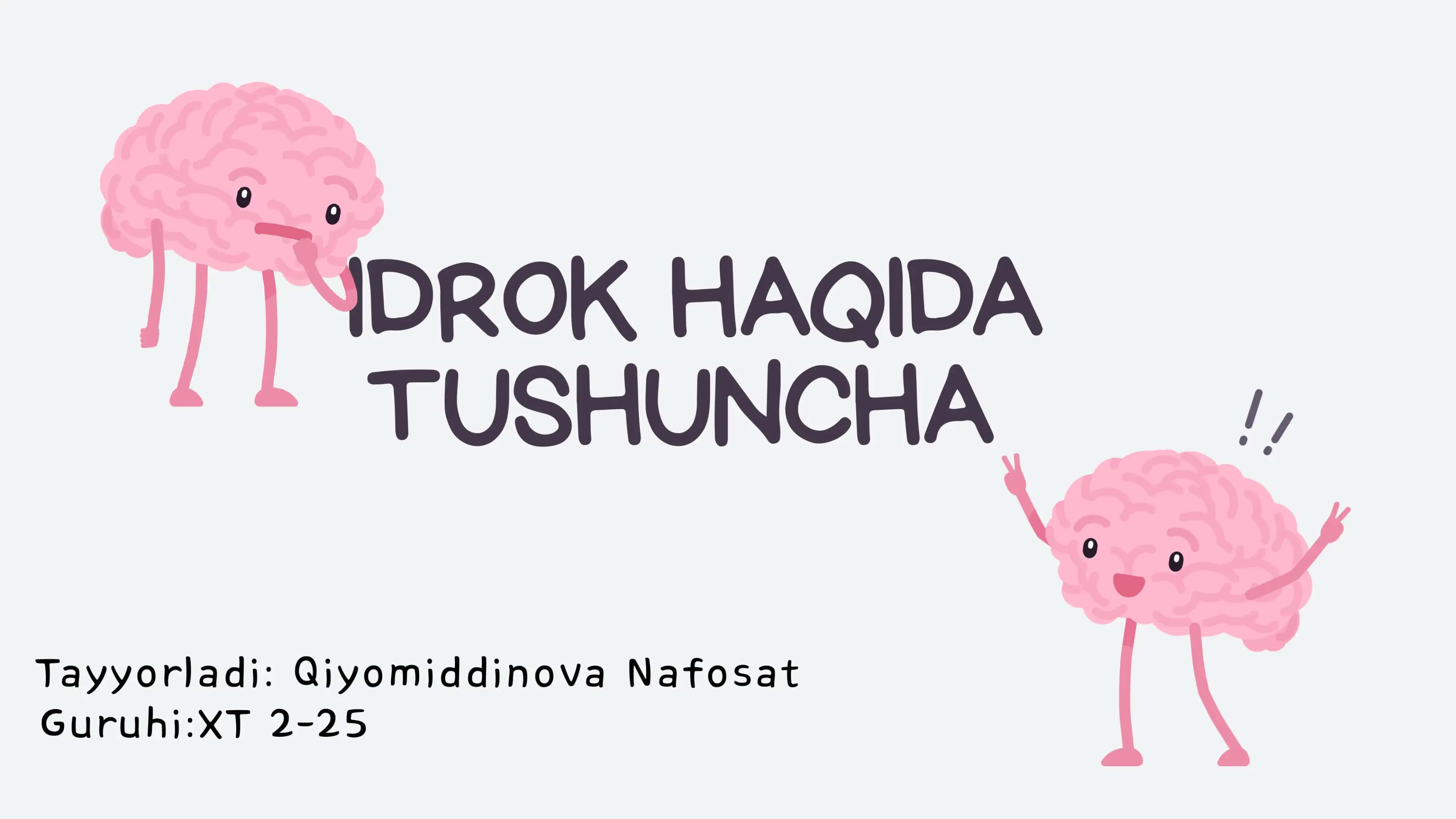 Idrok Haqida