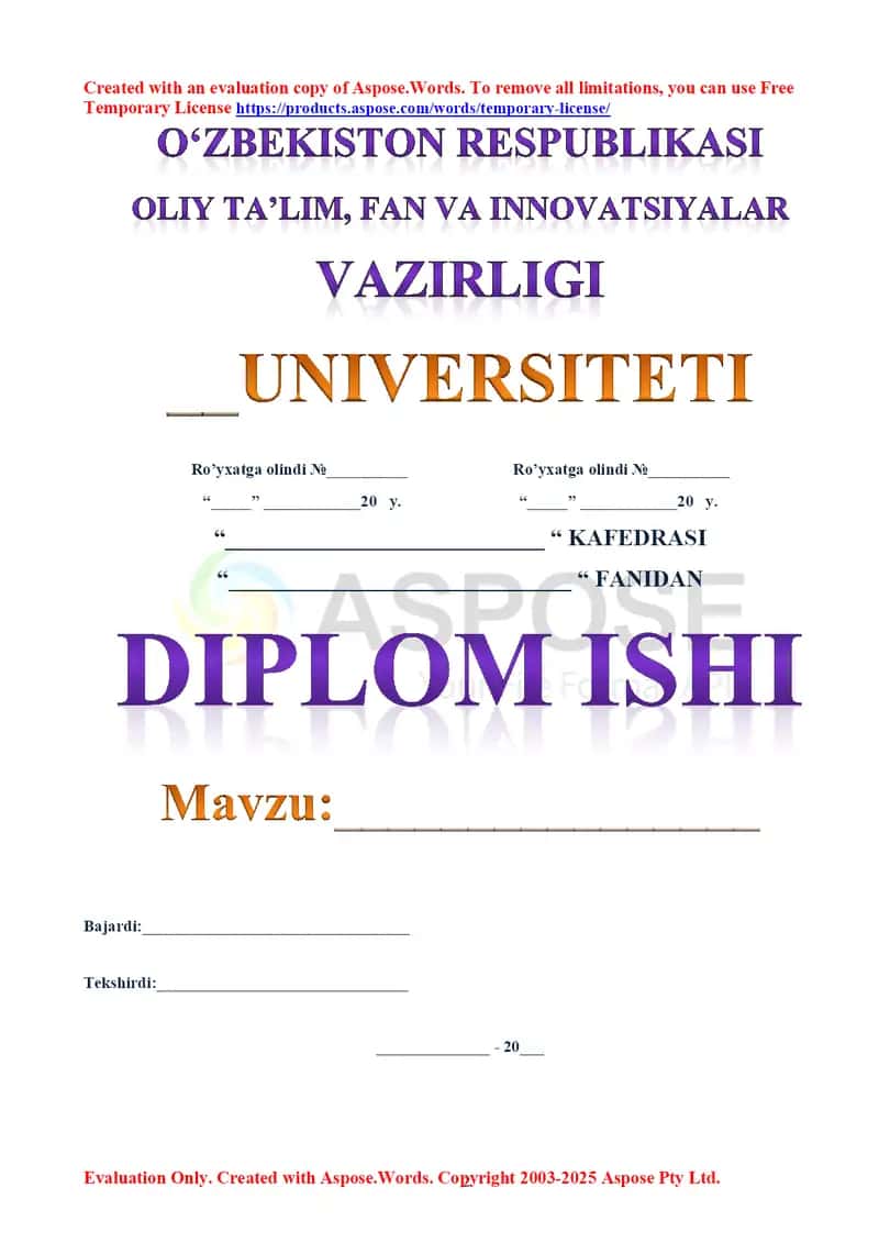 O’rta Osiyo olimlarining toponimika fani rivojiga qo’shgan hissasi (Diplom ishi)