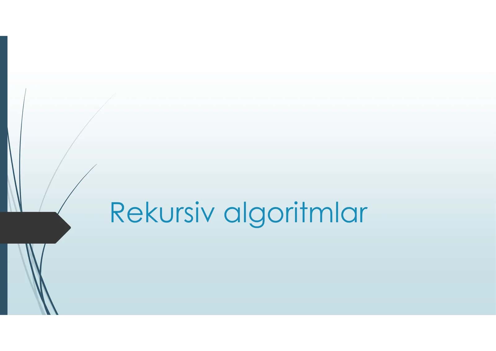 Rekursiv algoritmlar