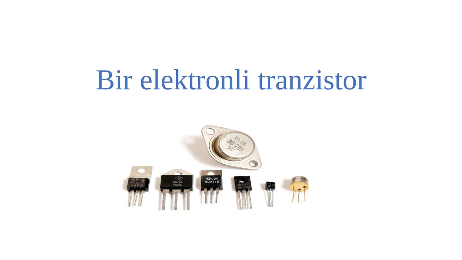 Bir elektronli tranzistor