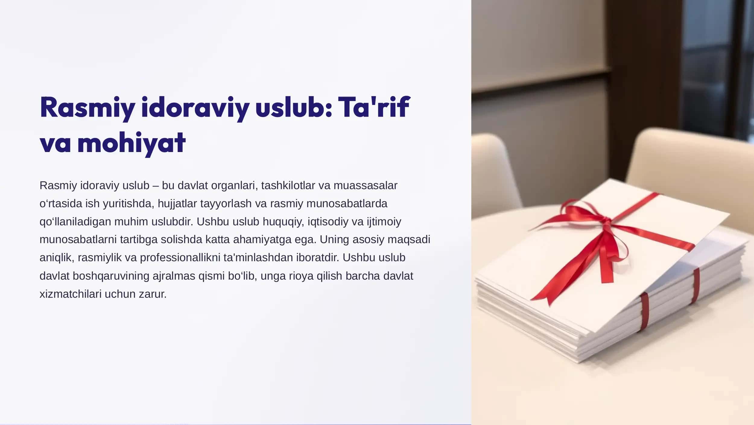 Rasmiy idoraviy uslub