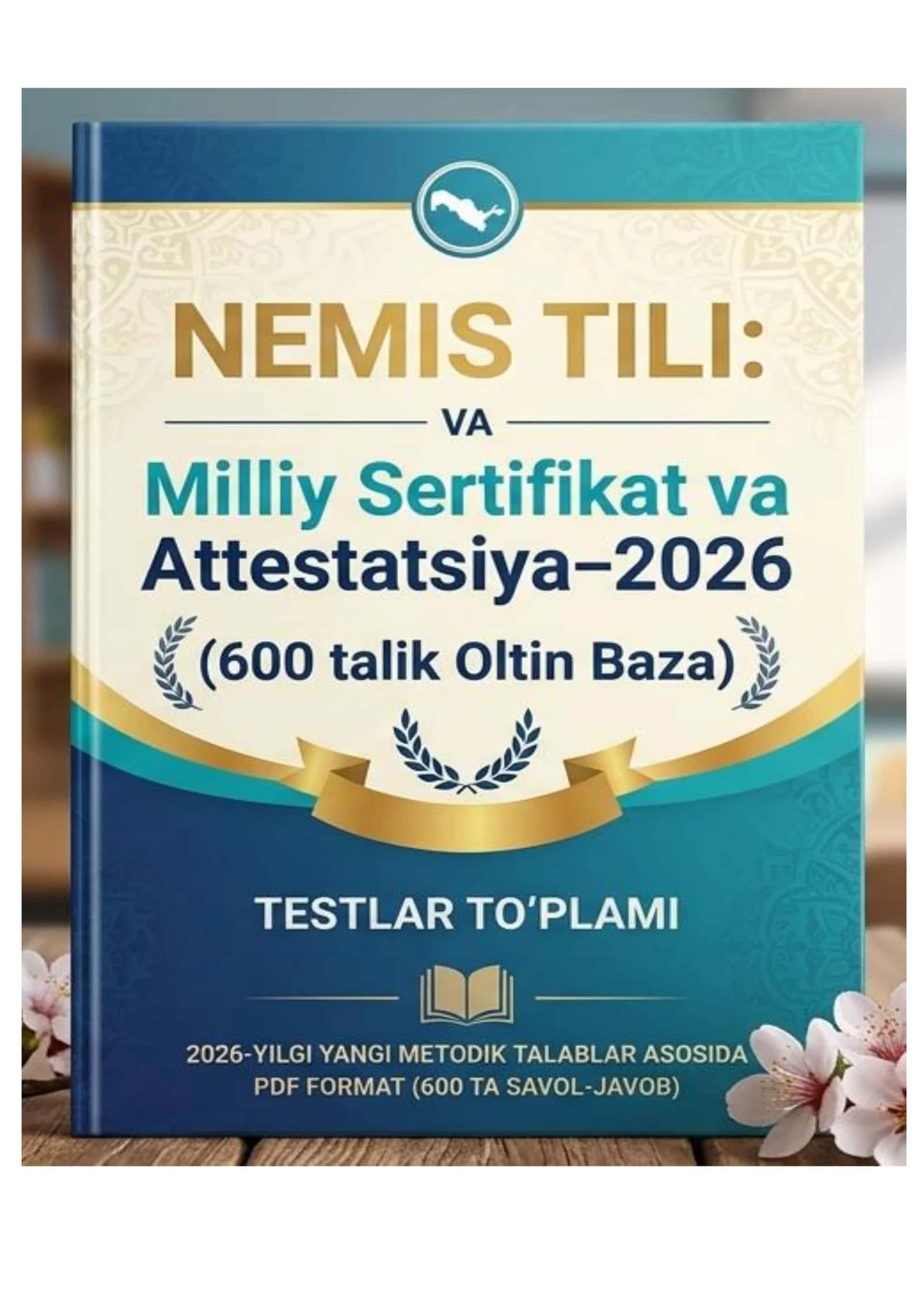 Nemis tili: Milliy Sertifikat va Attestatsiya–2026 Test (600 talik Oltin Baza)