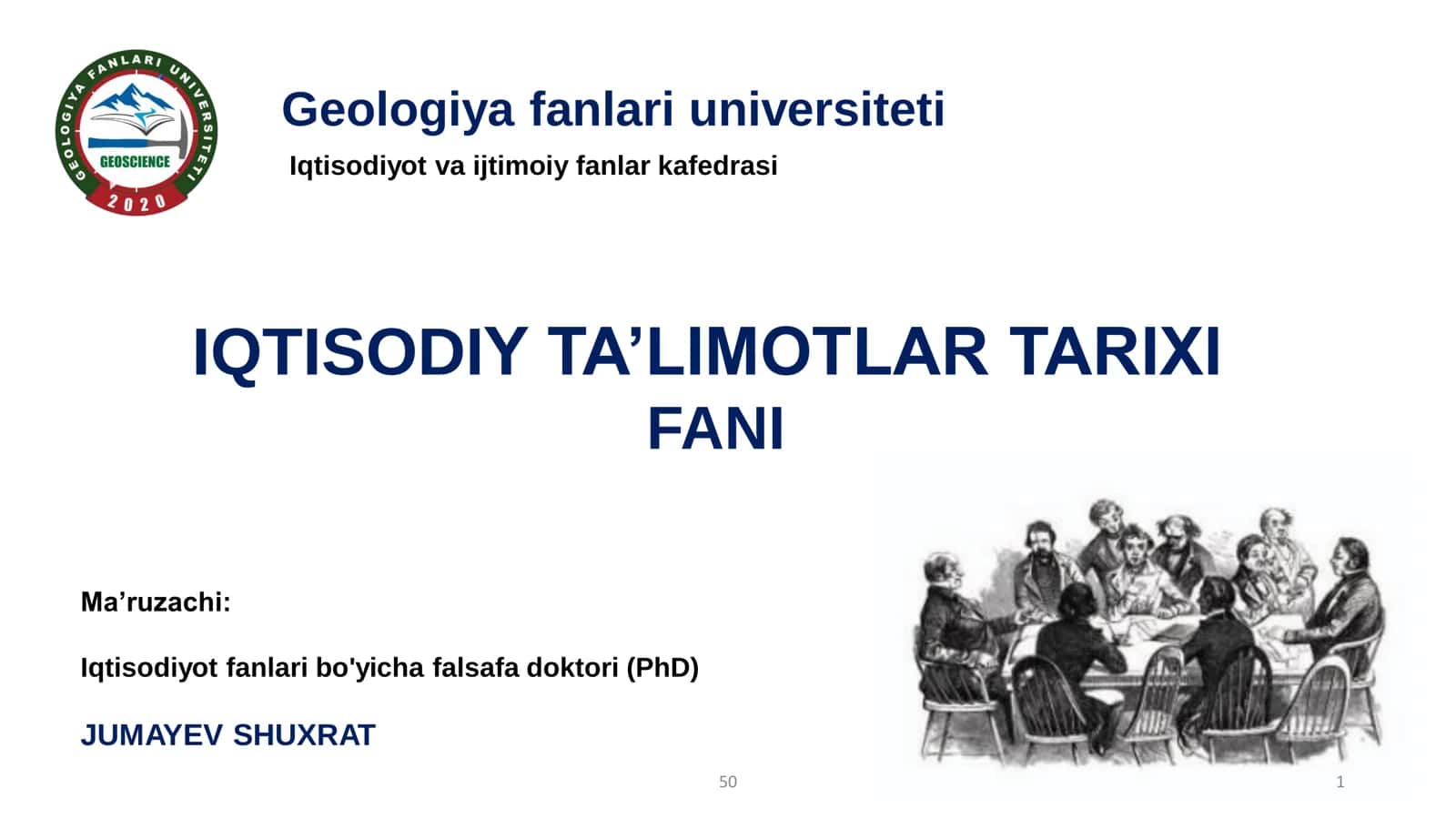 IQTISODIY TA’LIMOTLAR TARIXI