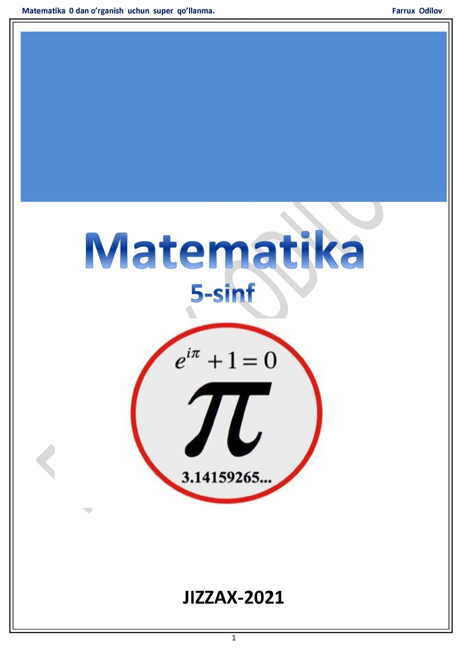 Matematika 0 dan o'rganish uchun super qo'llanma