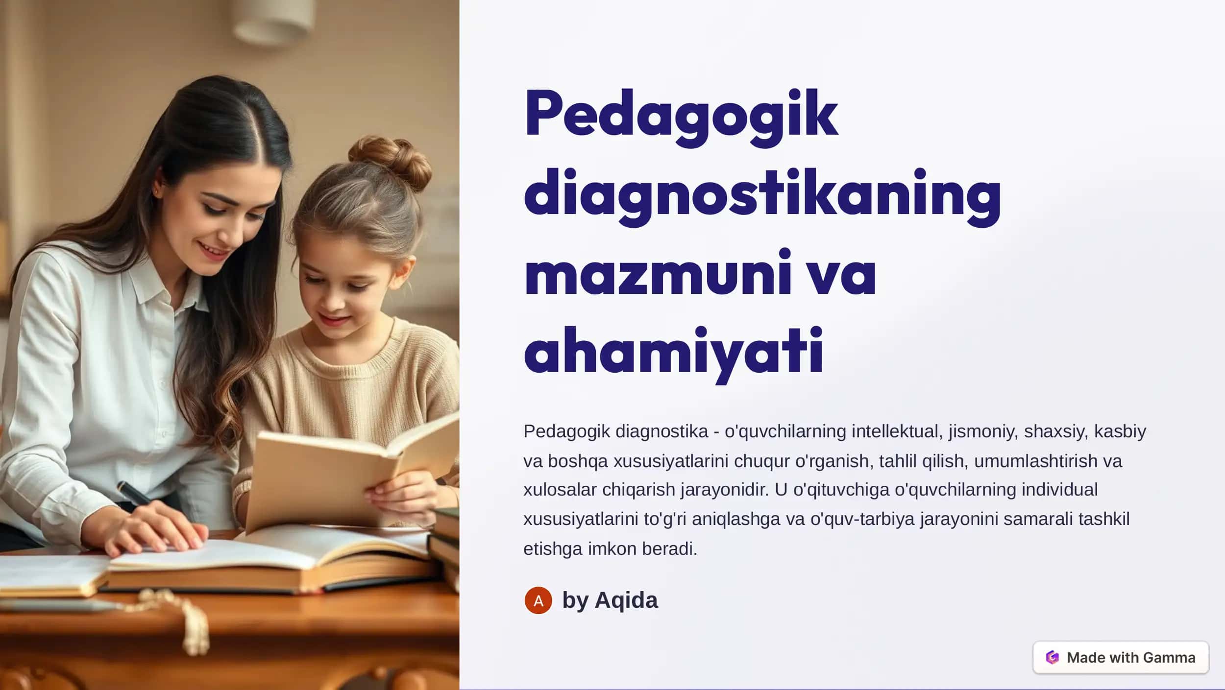 Pedagogik diagnostika