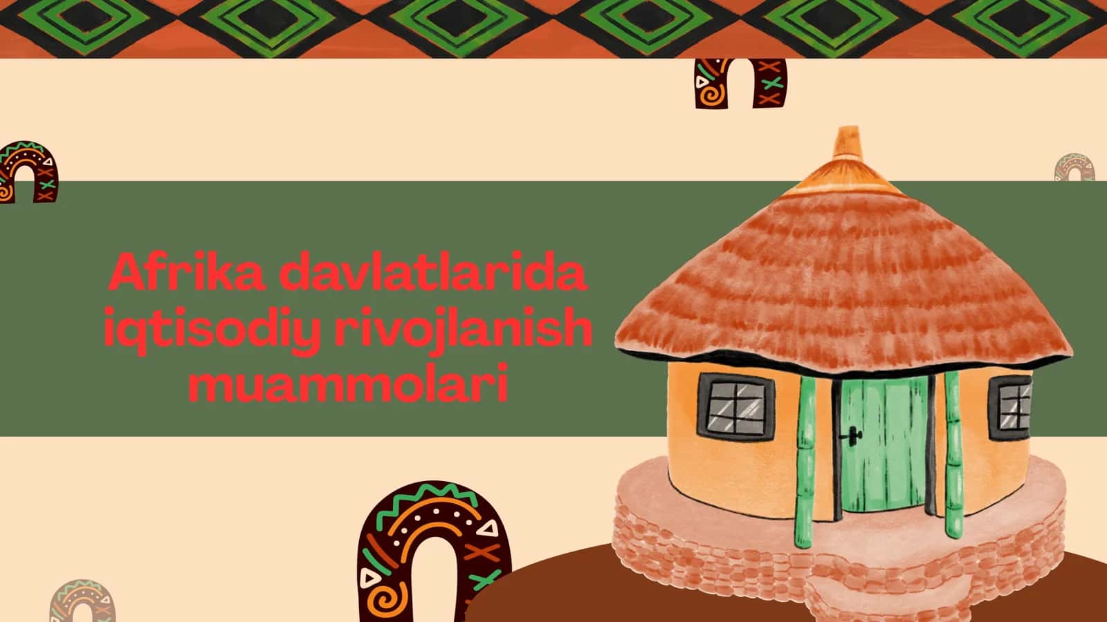 Afrika davlatlarida iqtisodiy rivojlanish muammolari