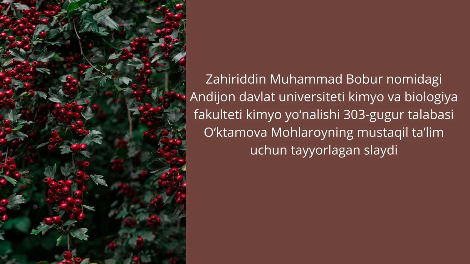 Na'matakning kimyoviy tarkibi