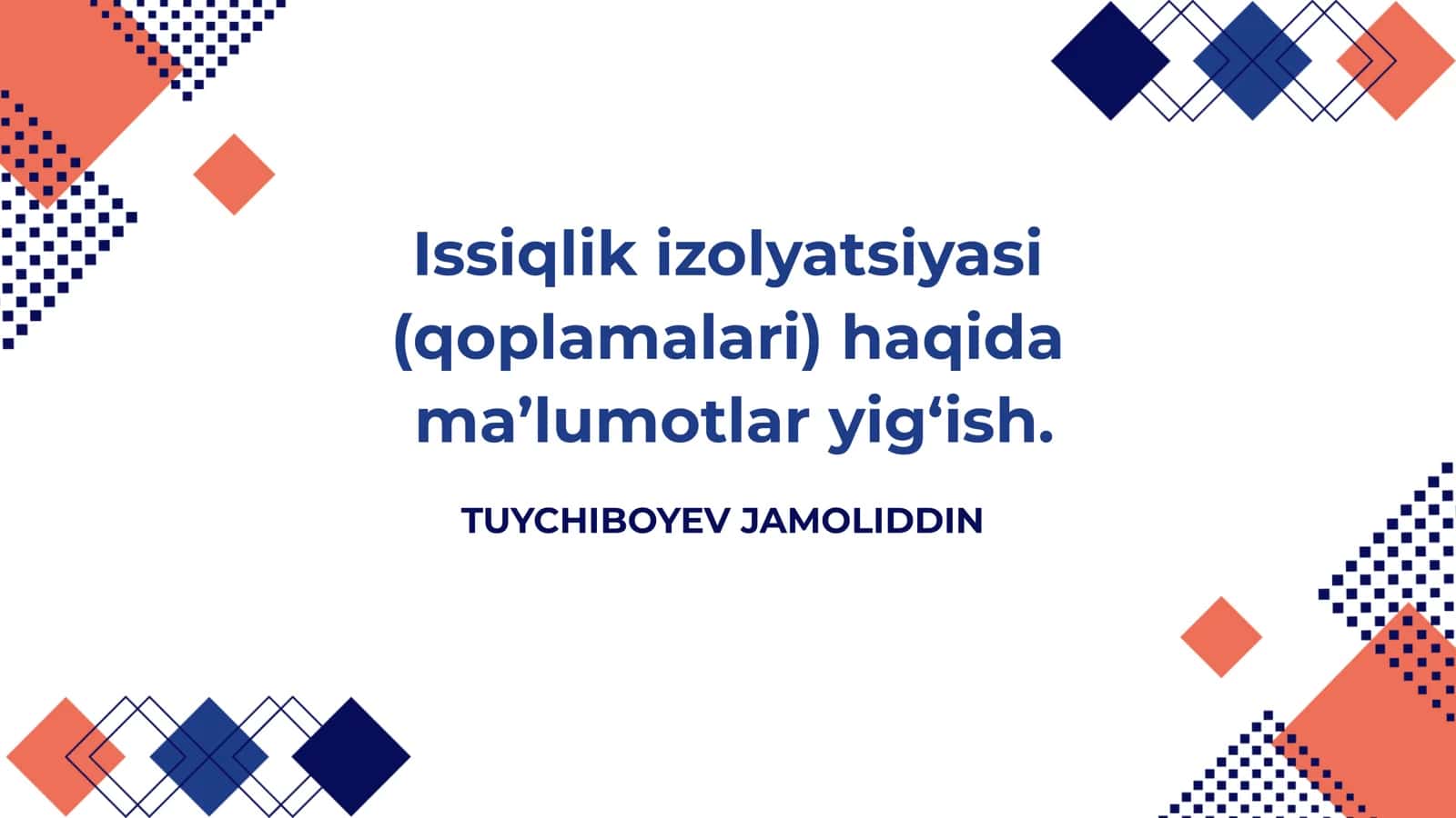 Issiqlik izolyatsiyasi