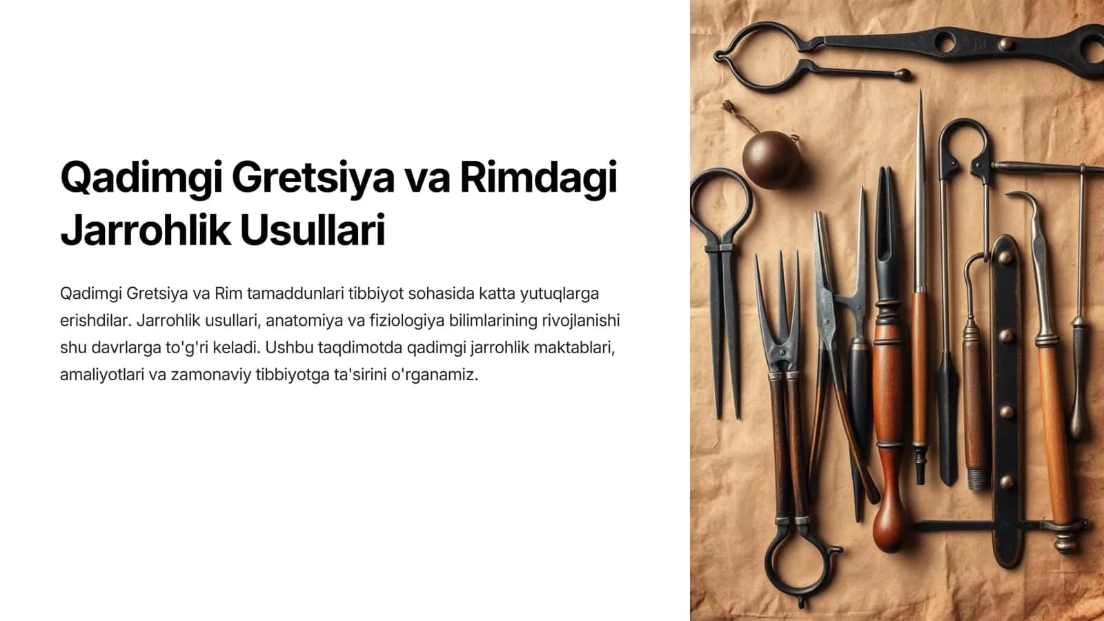 Jarrohlik Usullari