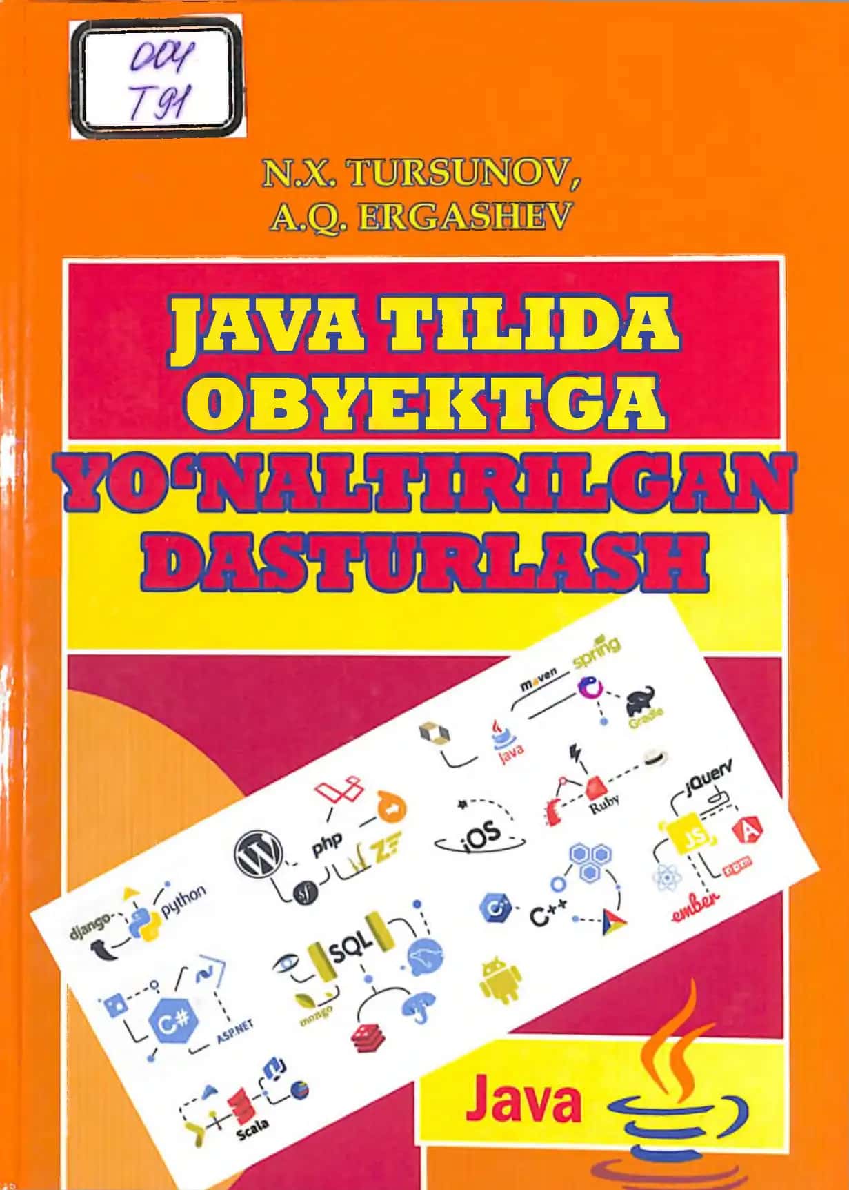 JAVA DASTURLASH TILINING TURLI SOHALARGA QO'LLANILISHI