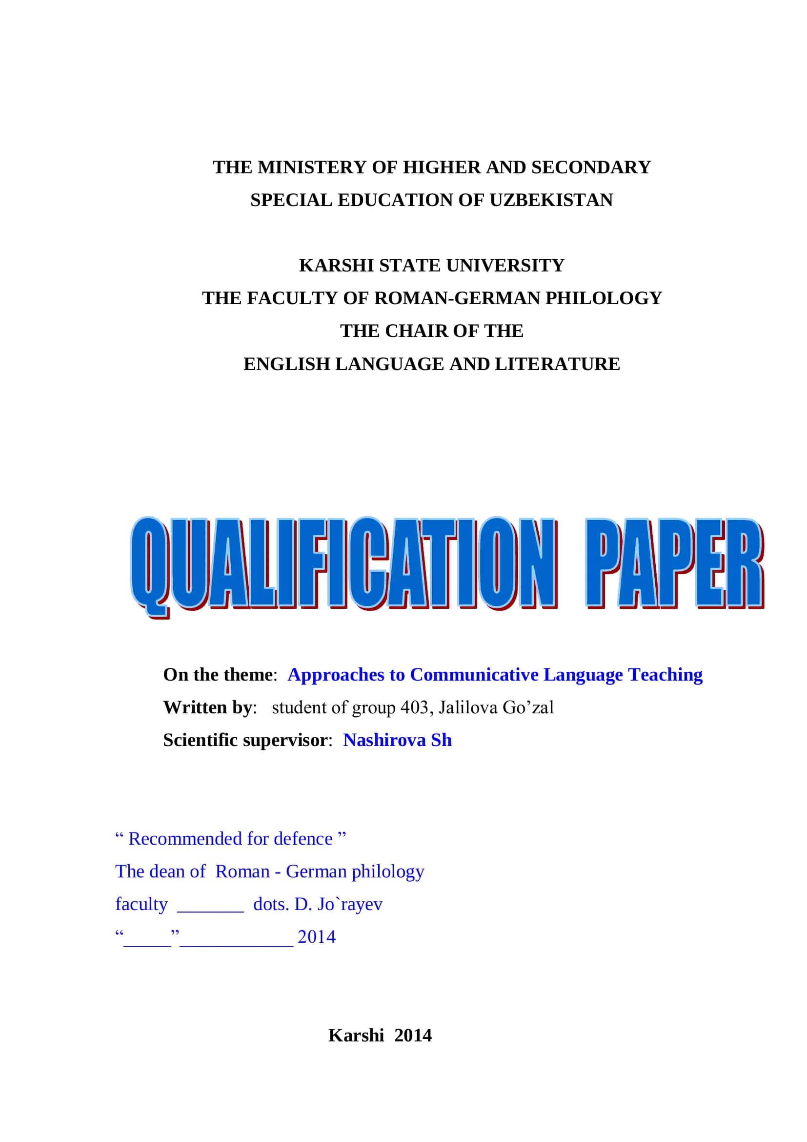 Approaches to Communicative Language Teaching (CLT)
