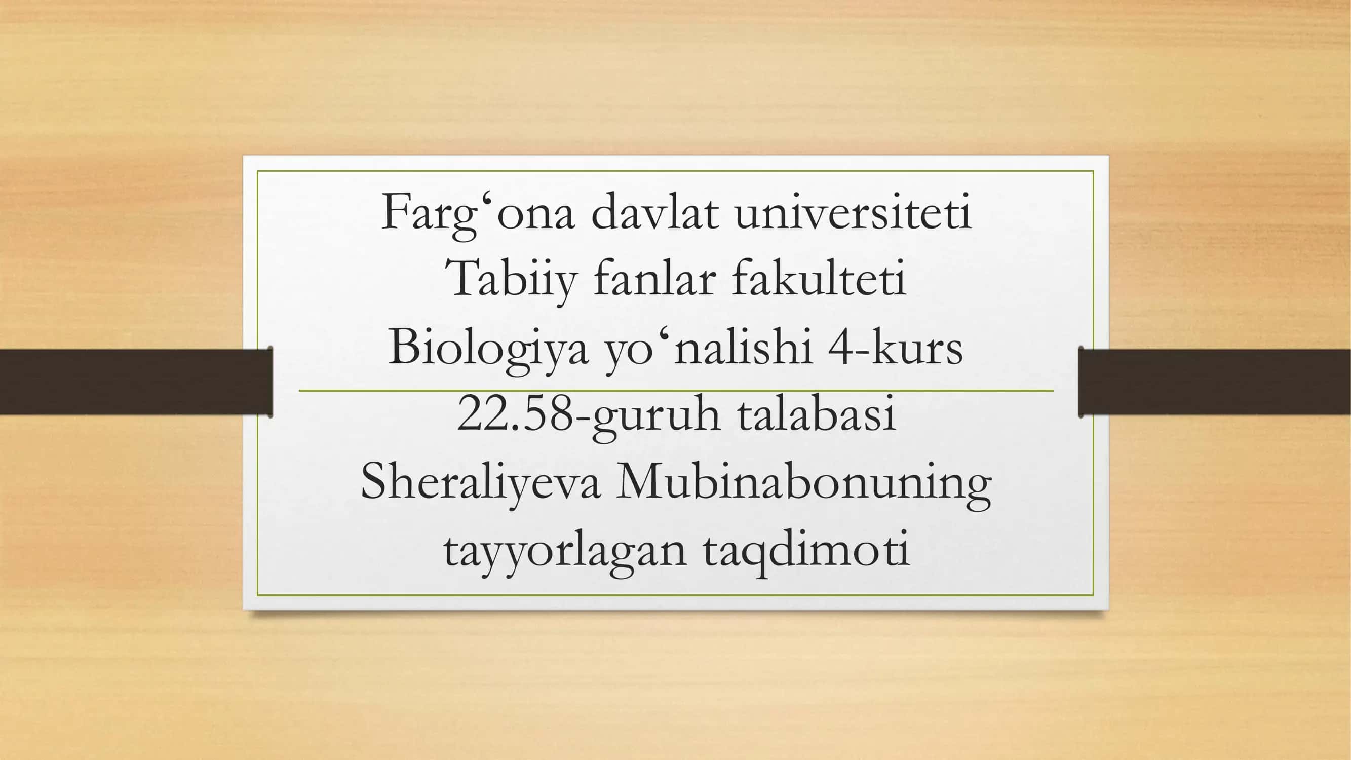 Kserofit o‘simliklar