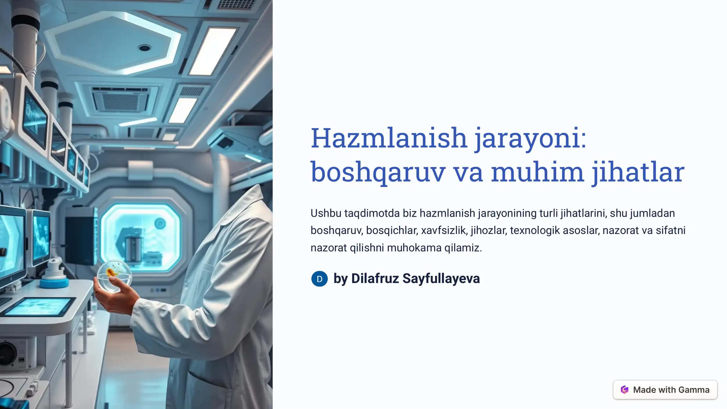 Hazmlanish jarayoni