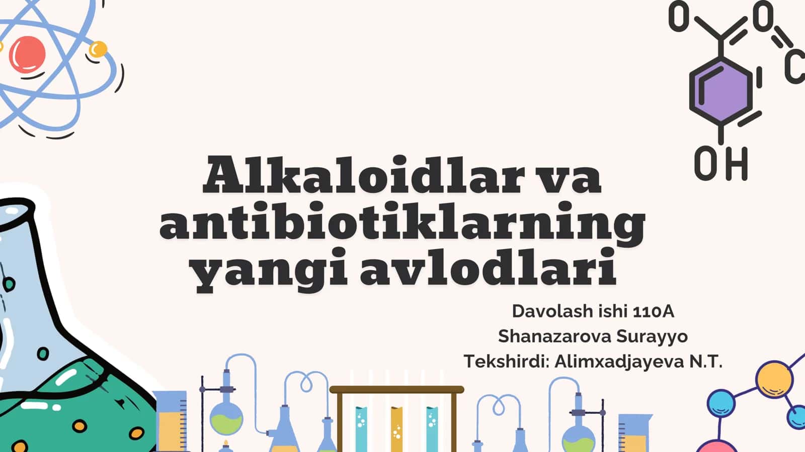 alkaloid va antibiotiklar